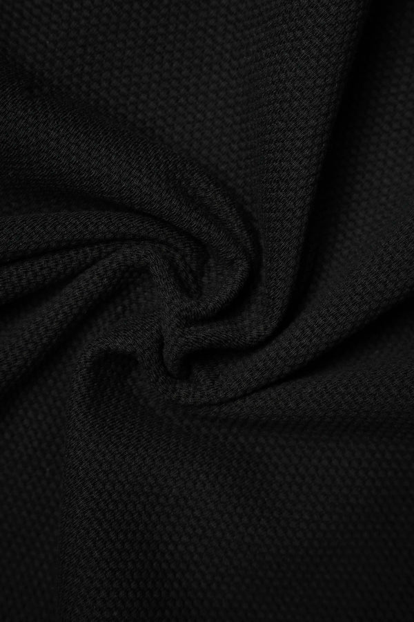 POLO MANGA CORTA COLOR NEGRO