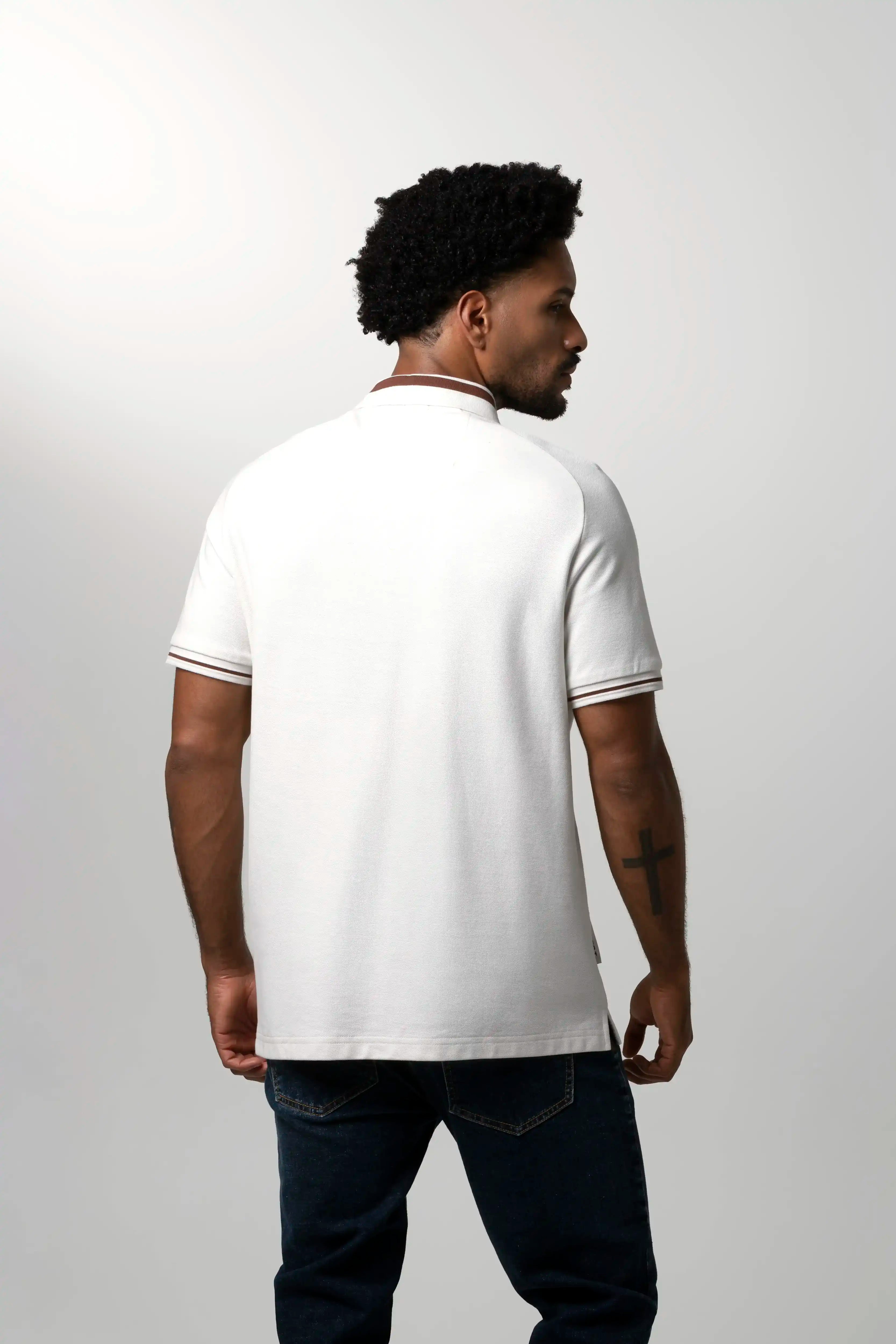 POLO MANGA CORTA COLOR IVORY
