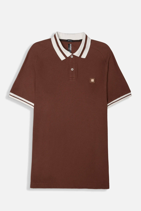 POLO MANGA CORTA COLOR BRUNETTE