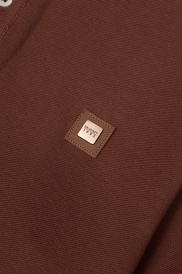 POLO MANGA CORTA COLOR BRUNETTE