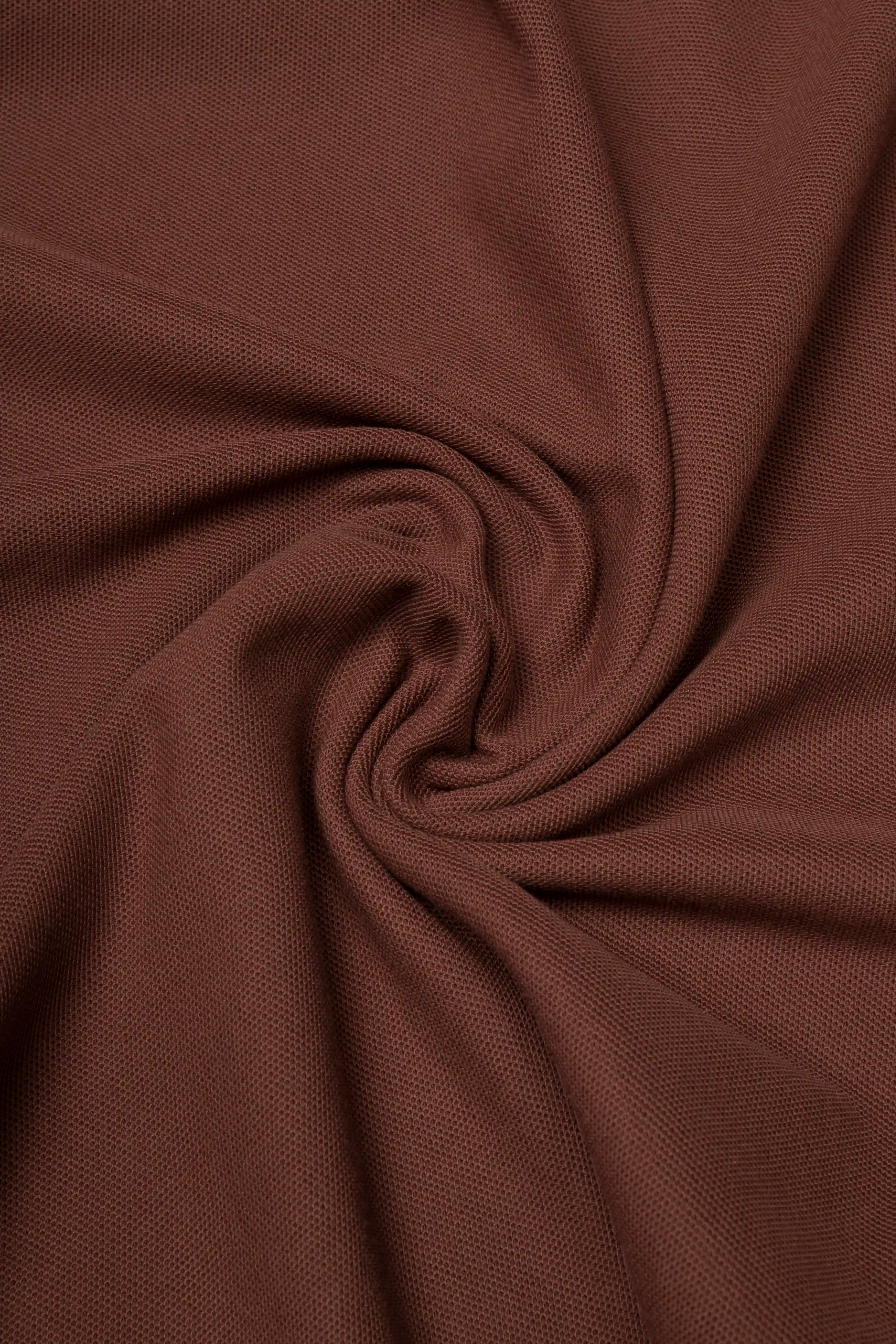 POLO MANGA CORTA COLOR BRUNETTE