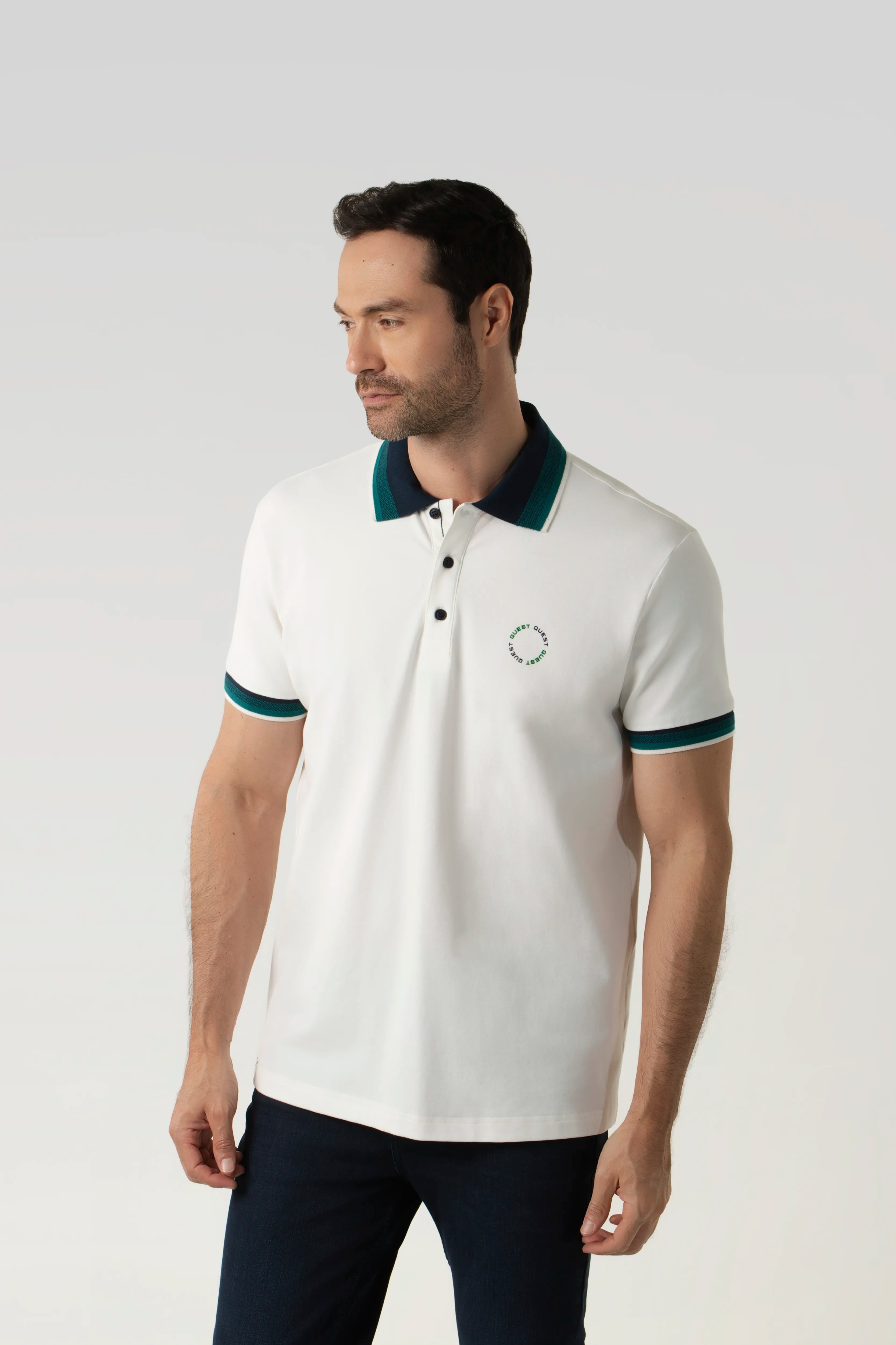 POLO MANGA CORTA COLOR IVORY
