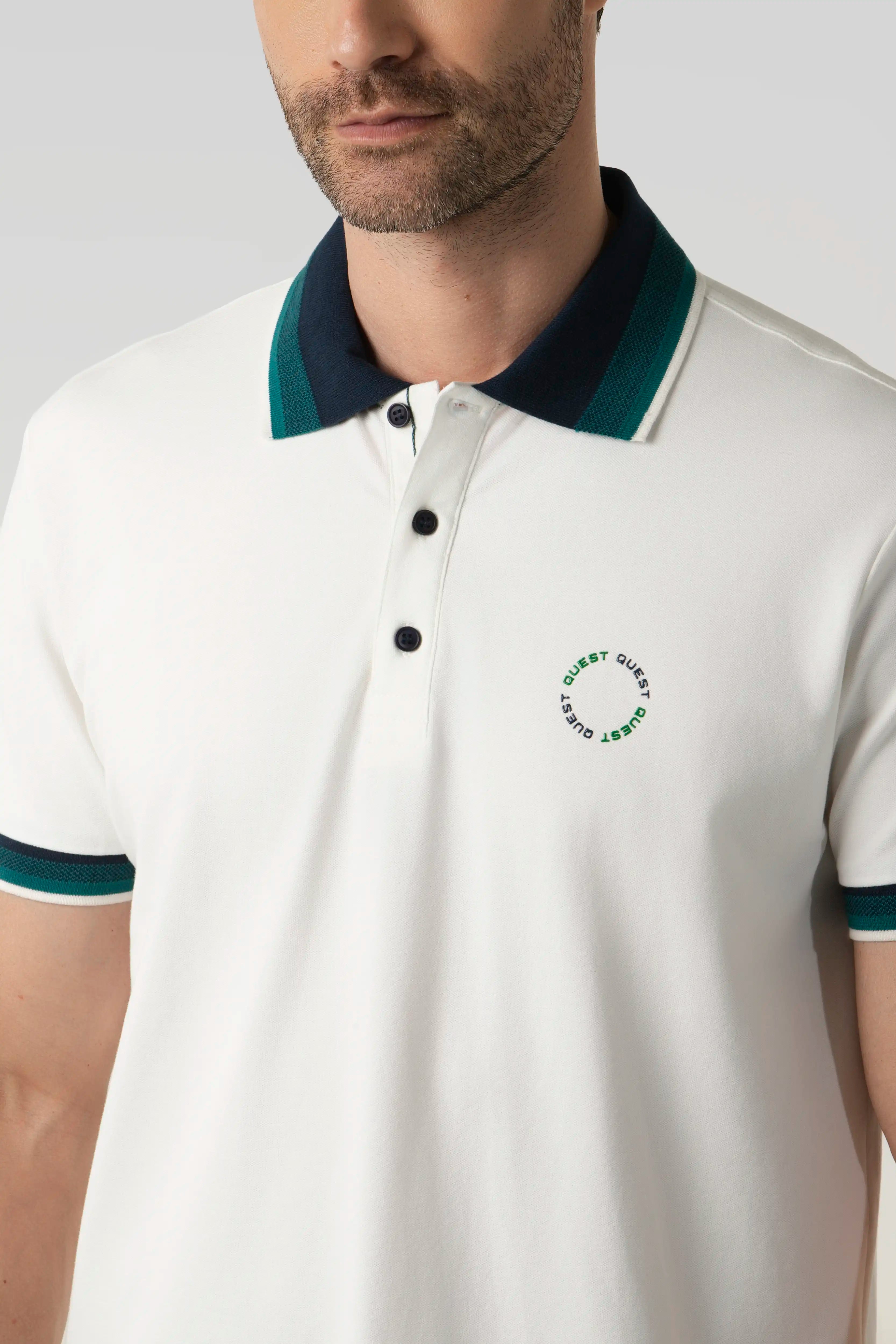 POLO MANGA CORTA COLOR IVORY