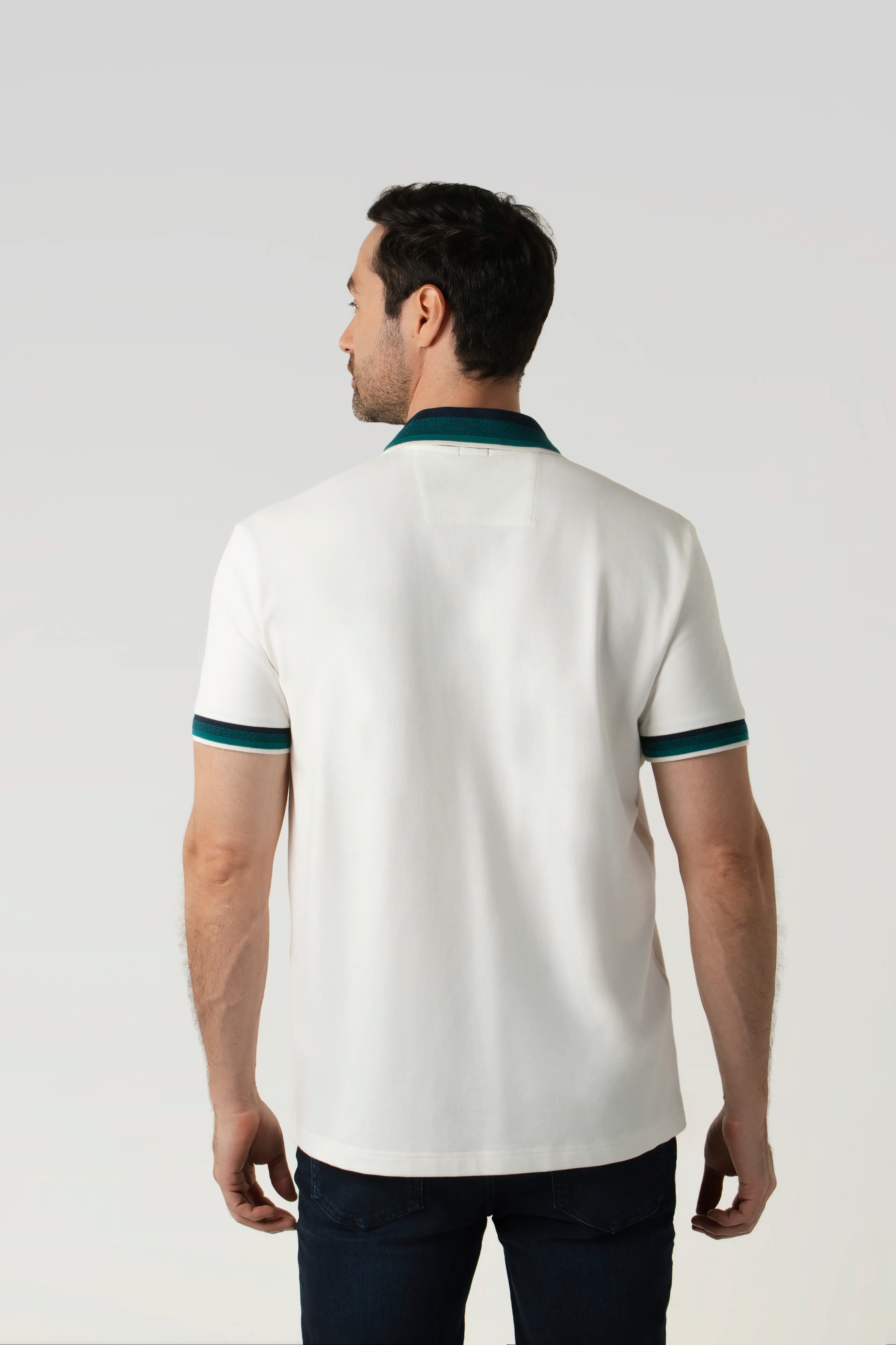 POLO MANGA CORTA COLOR IVORY