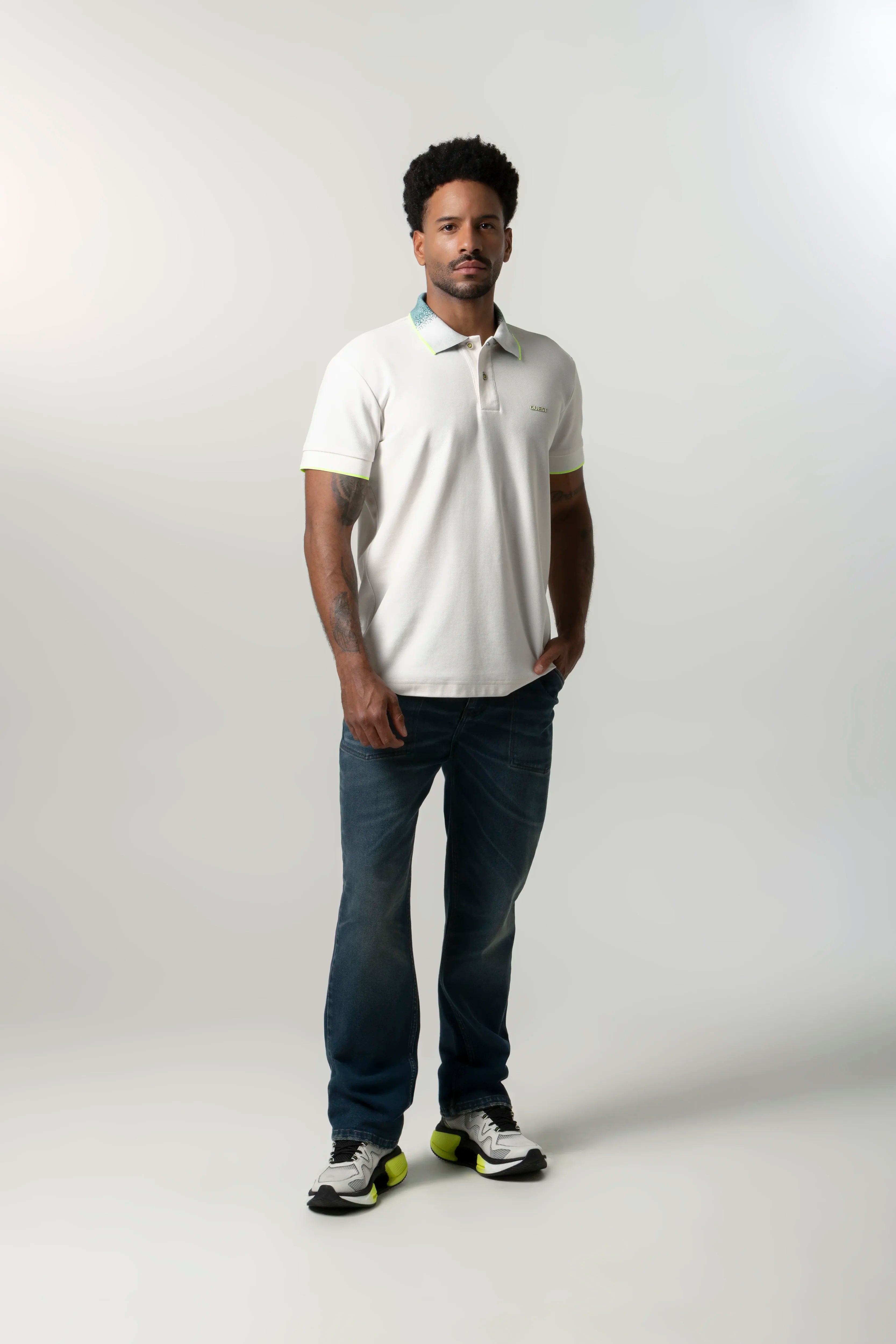 POLO MANGA CORTA COLOR IVORY