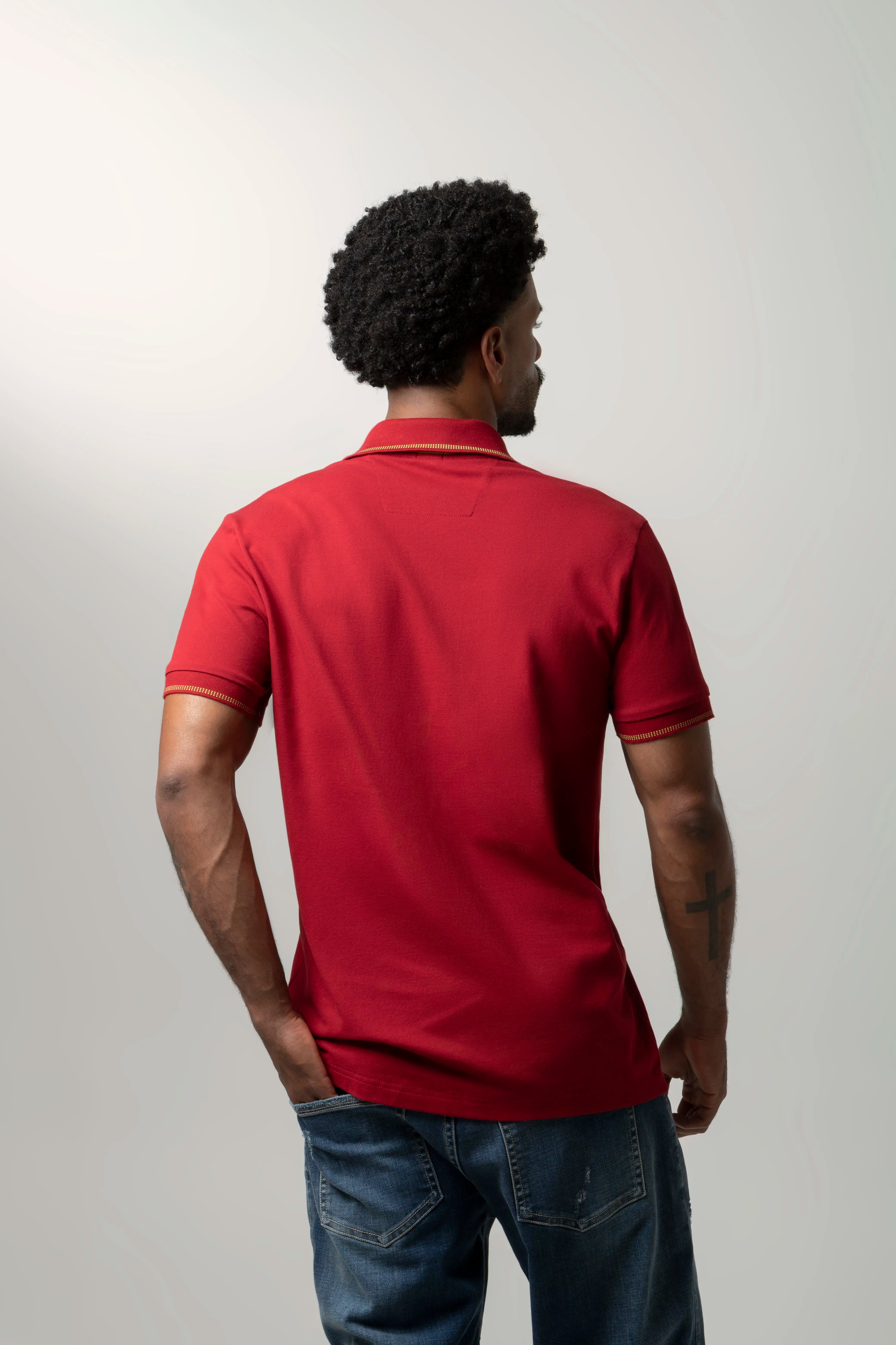 POLO MANGA CORTA COLOR RED DAHILA