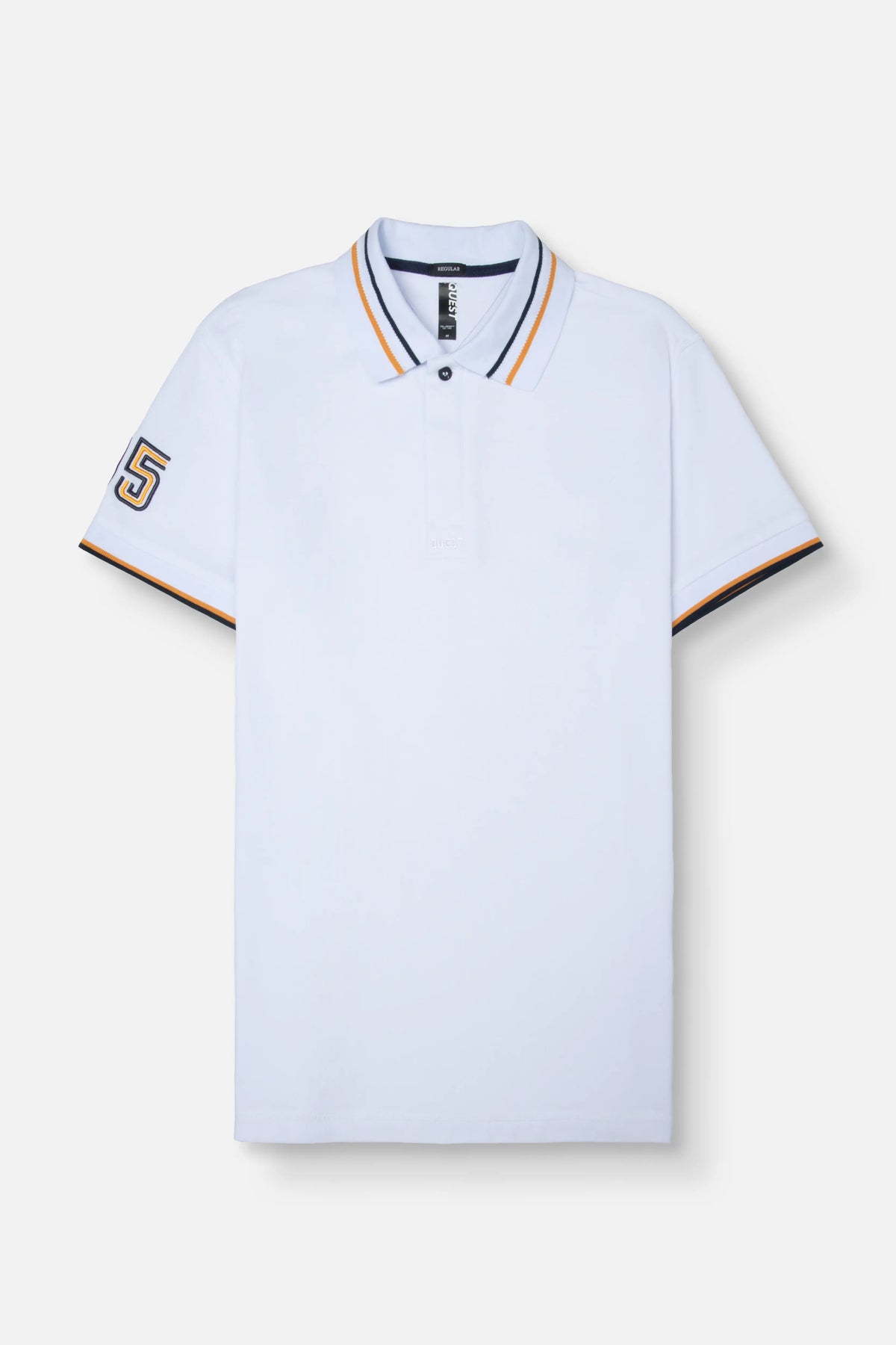 POLO MANGA CORTA COLOR BLANCO OPTICO