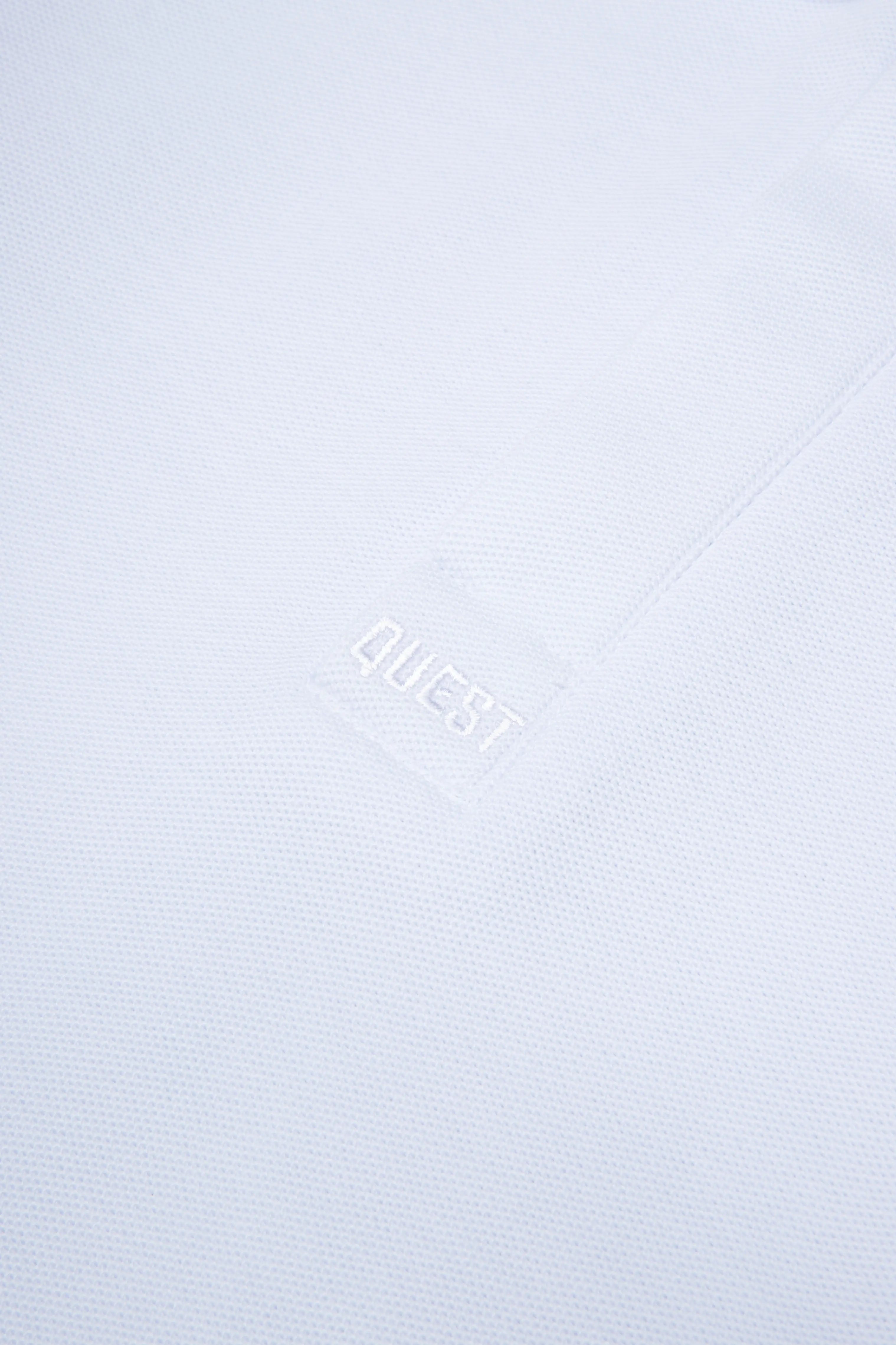 POLO MANGA CORTA COLOR BLANCO OPTICO