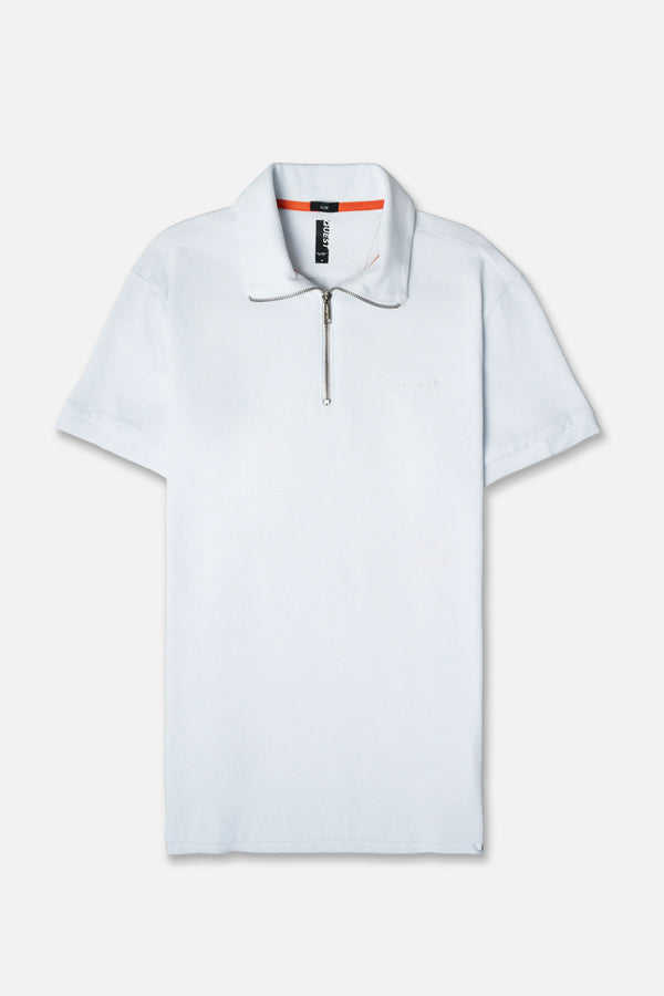 POLO MANGA CORTA COLOR BLANCO OPTICO