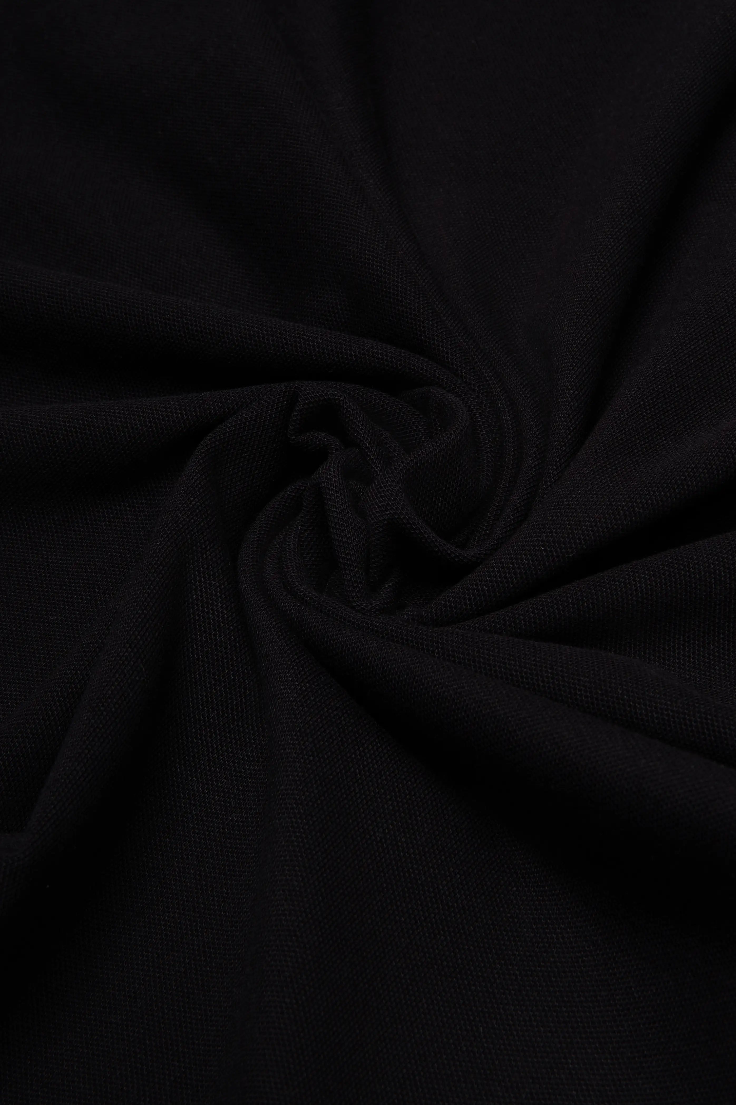 POLO MANGA CORTA COLOR NEGRO