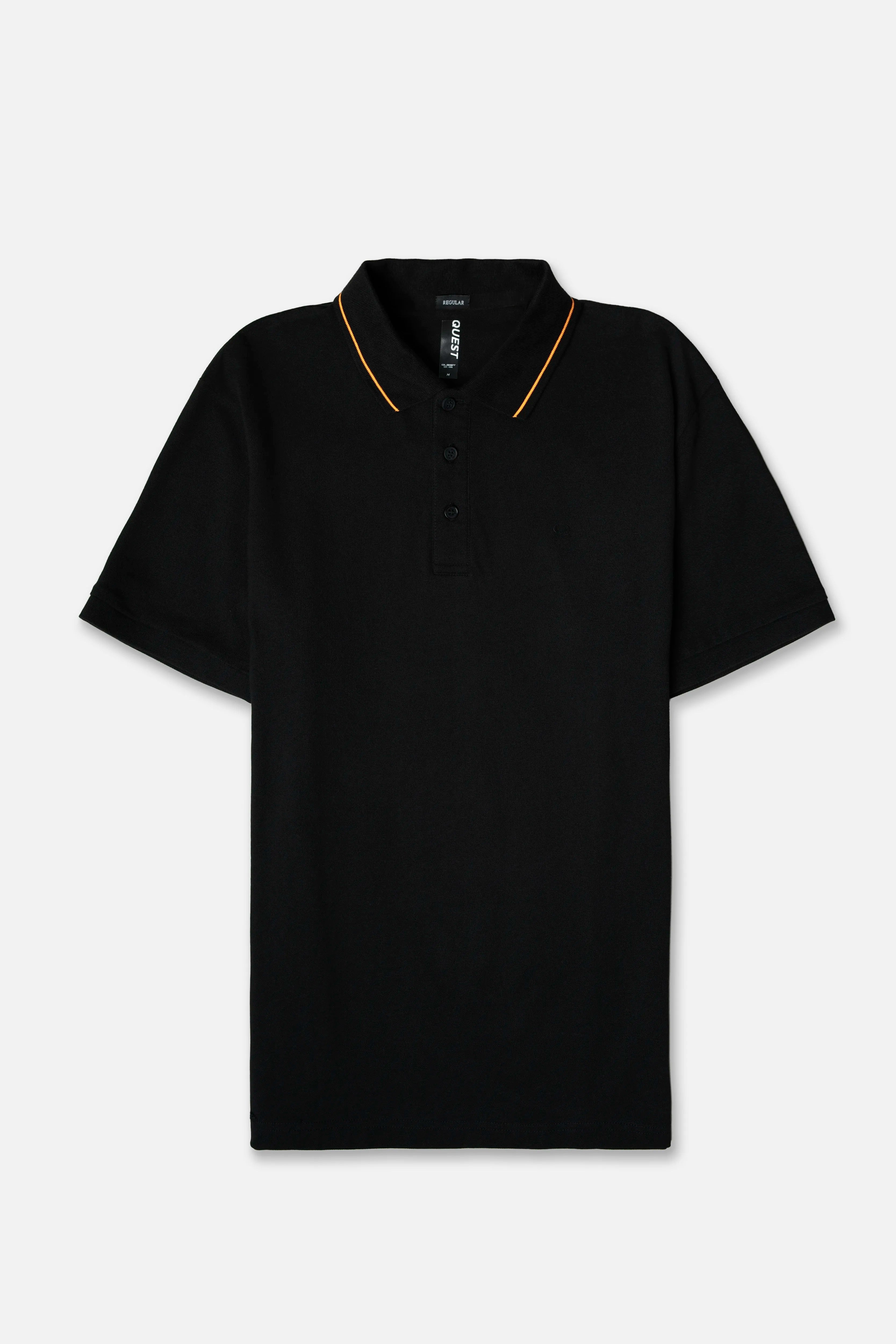 POLO MANGA CORTA COLOR NEGRO