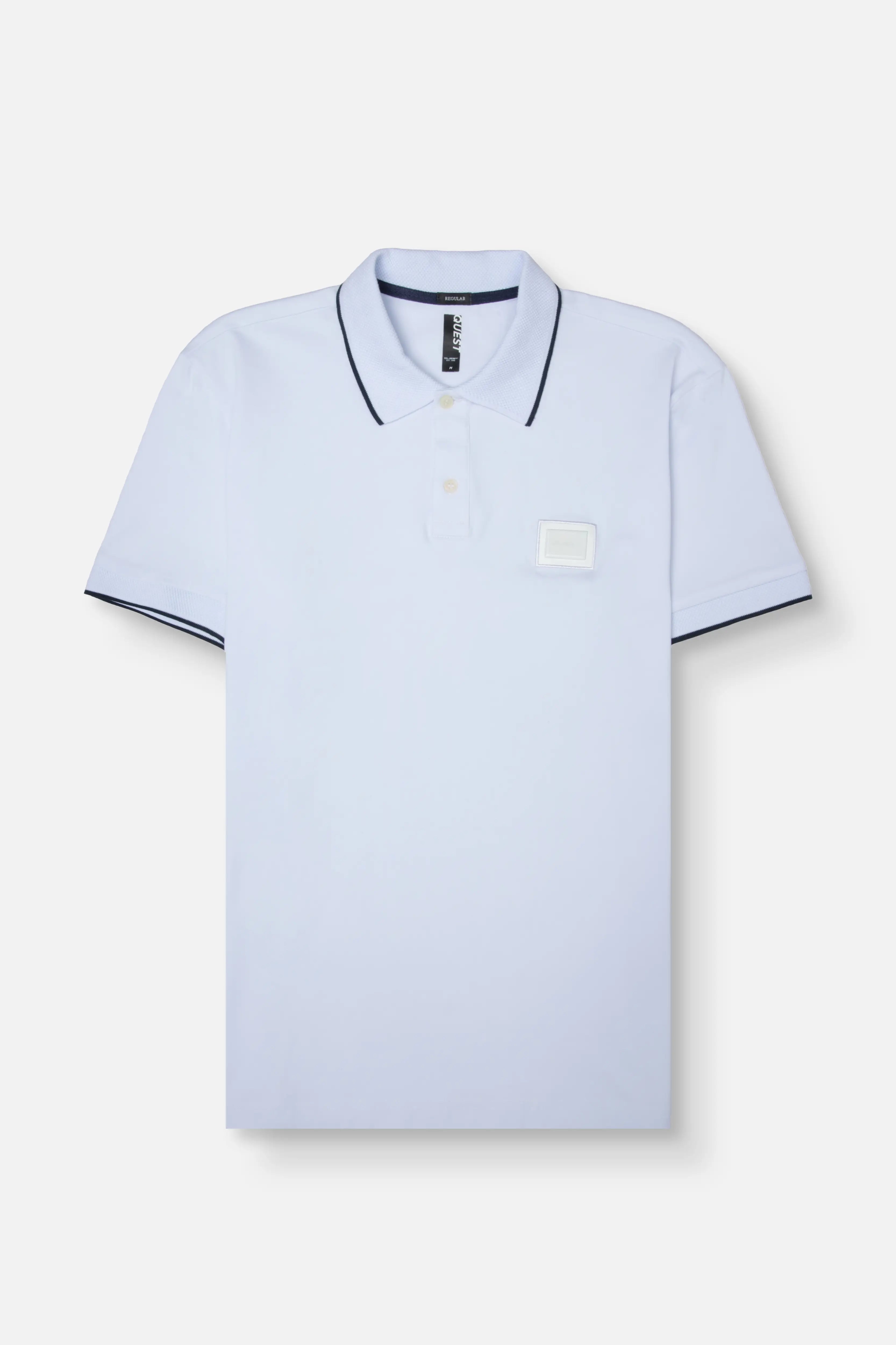 POLO MANGA CORTA COLOR BLANCO OPTICO