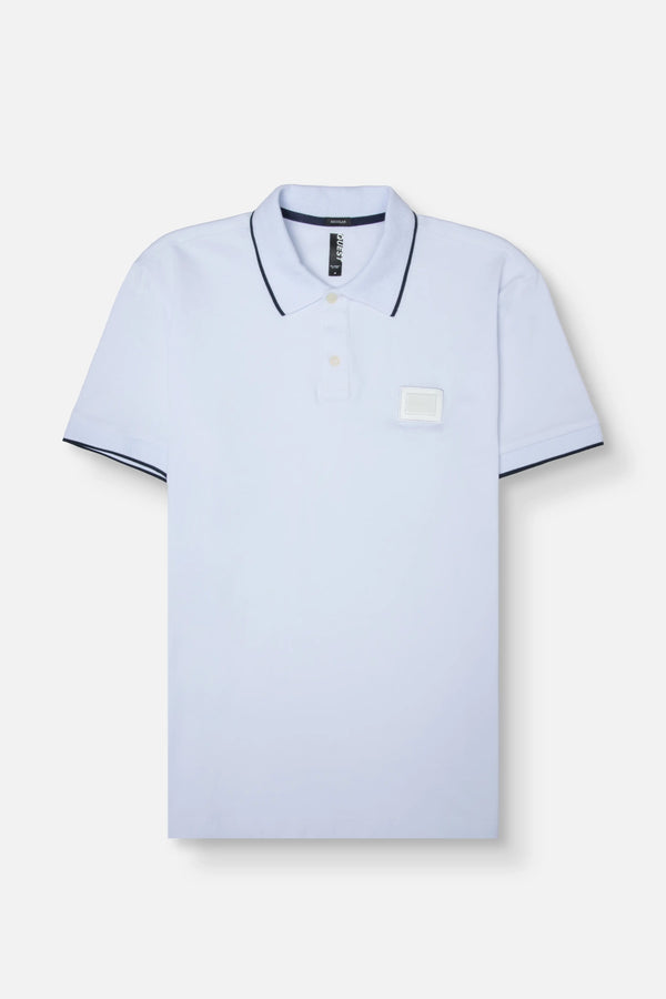 POLO MANGA CORTA COLOR BLANCO OPTICO