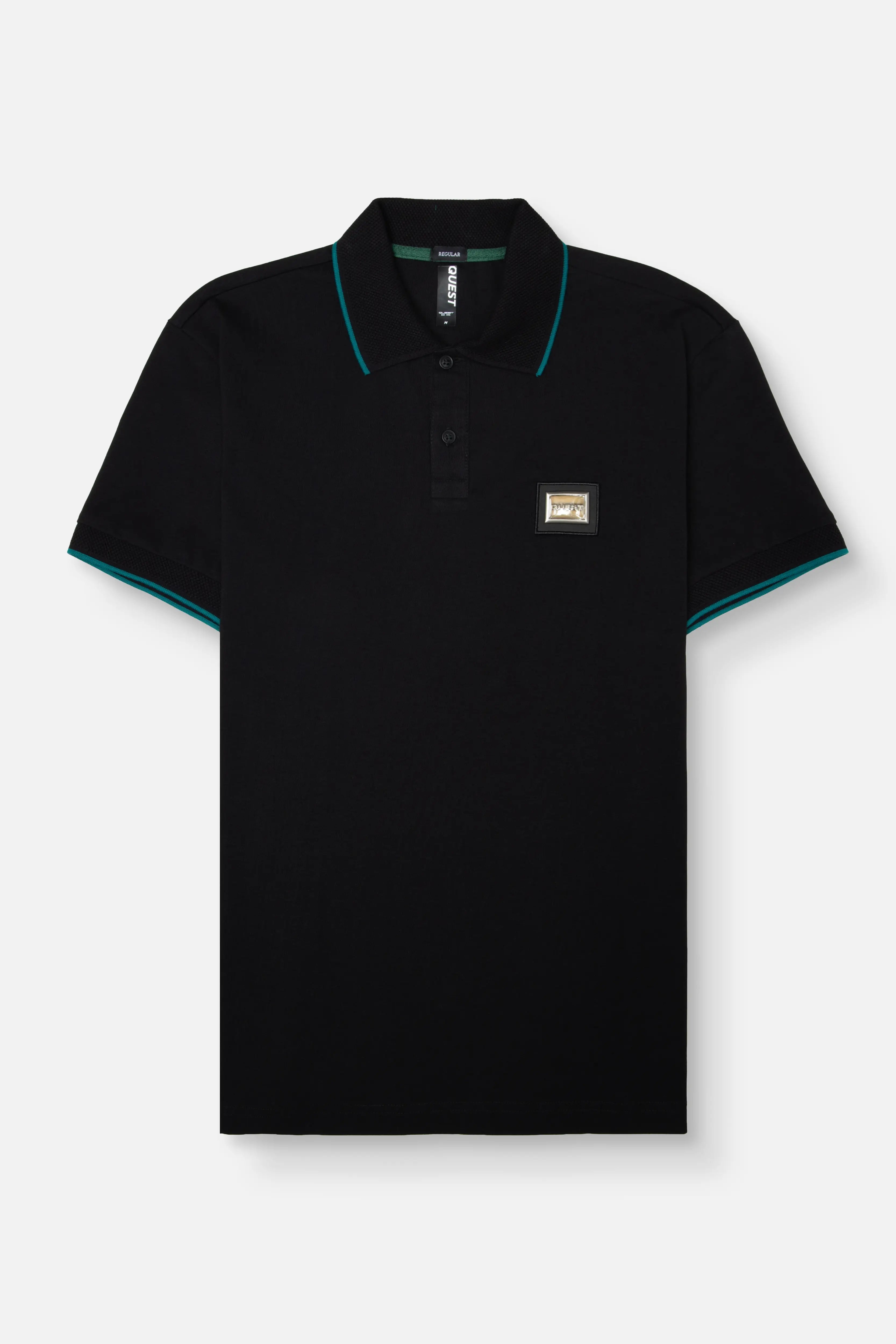 POLO MANGA CORTA COLOR NEGRO