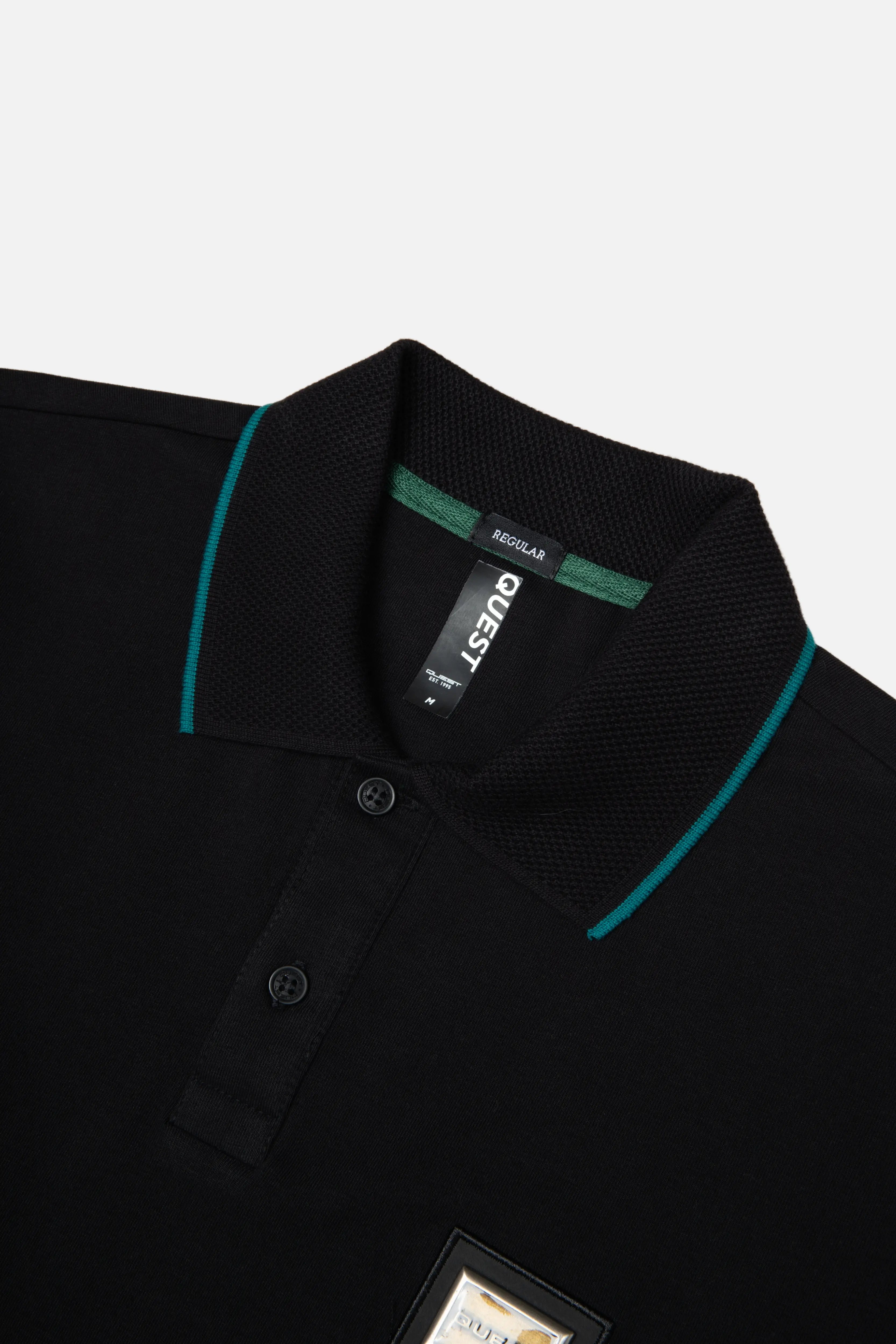 POLO MANGA CORTA COLOR NEGRO