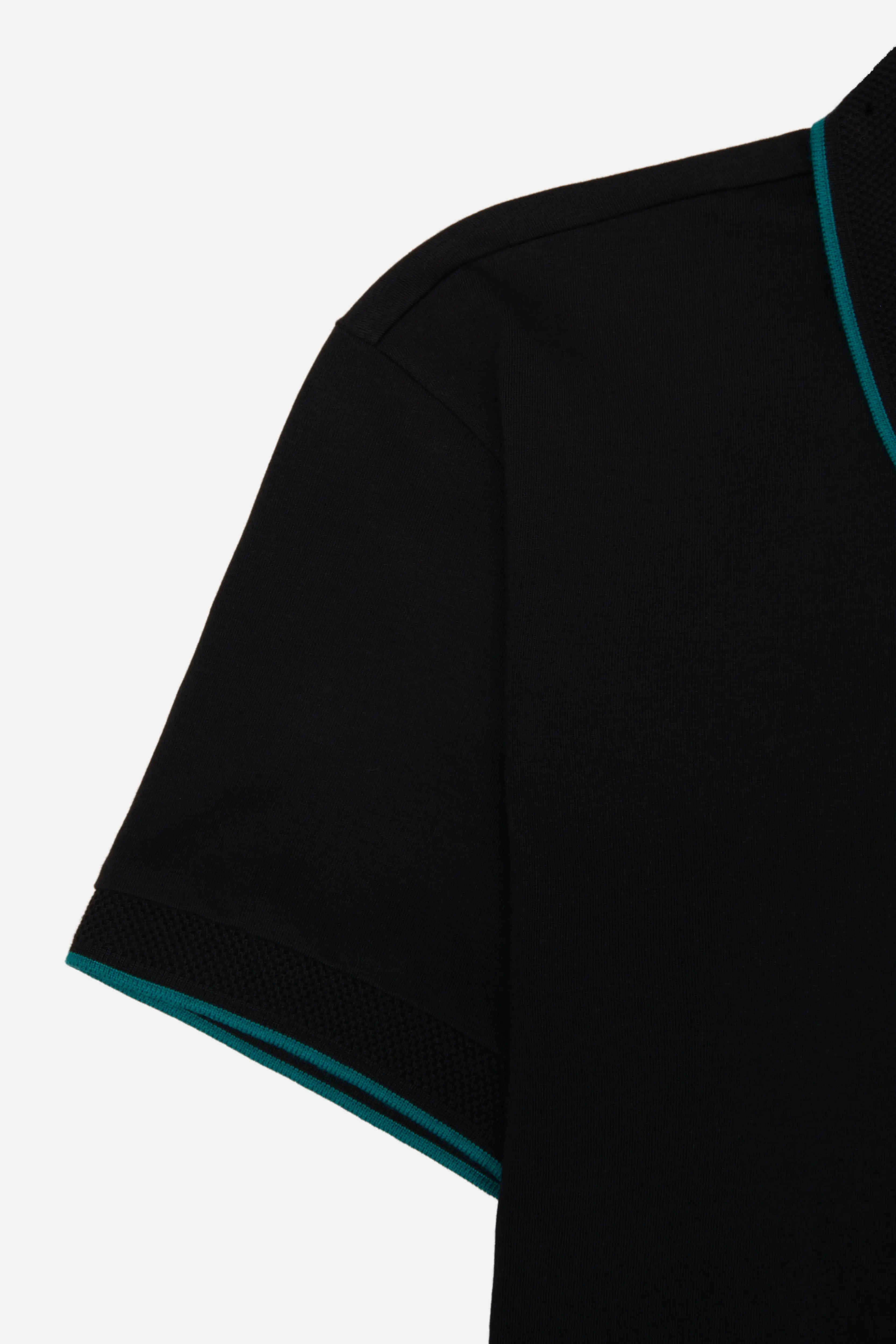 POLO MANGA CORTA COLOR NEGRO