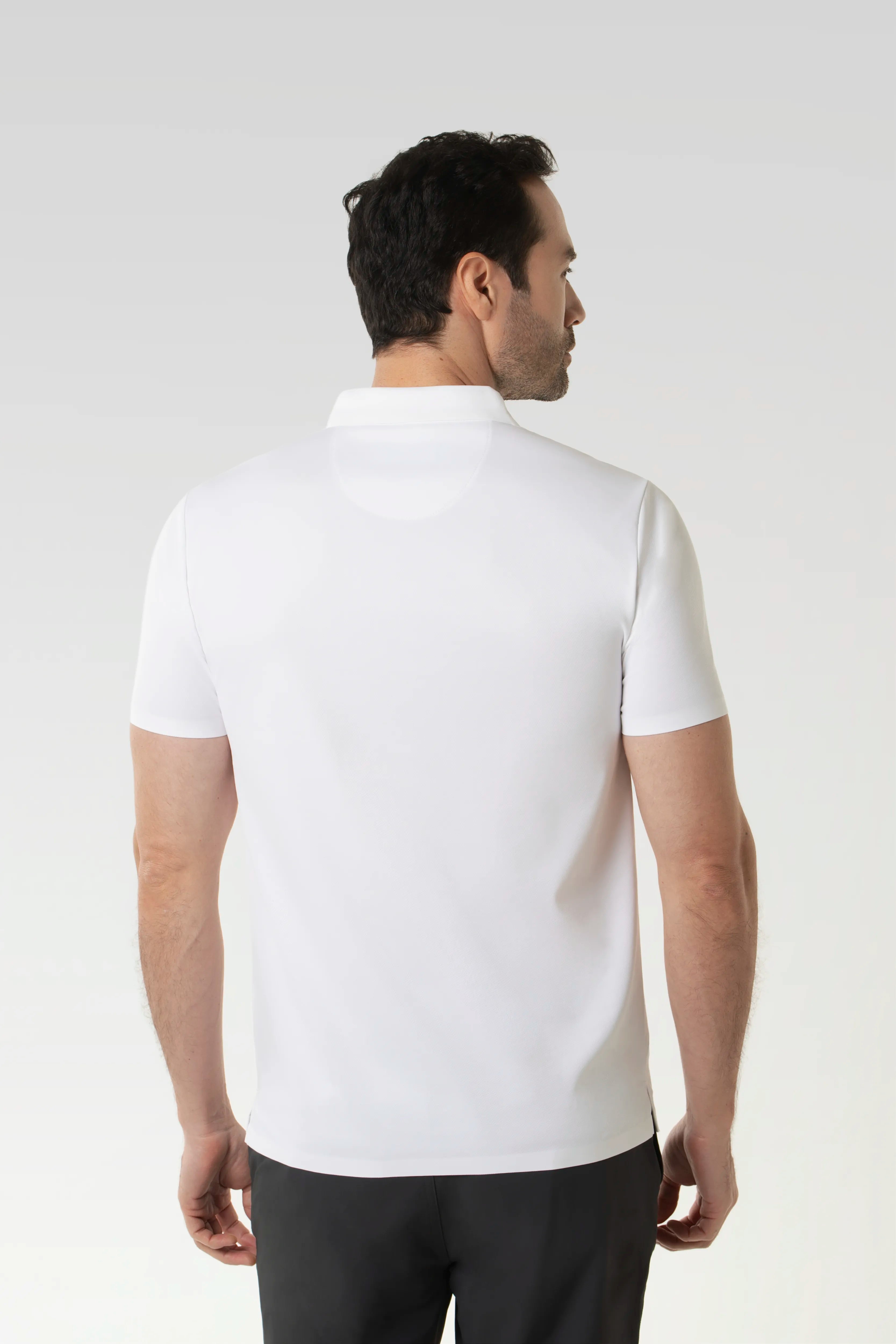 POLO MANGA CORTA COLOR IVORY