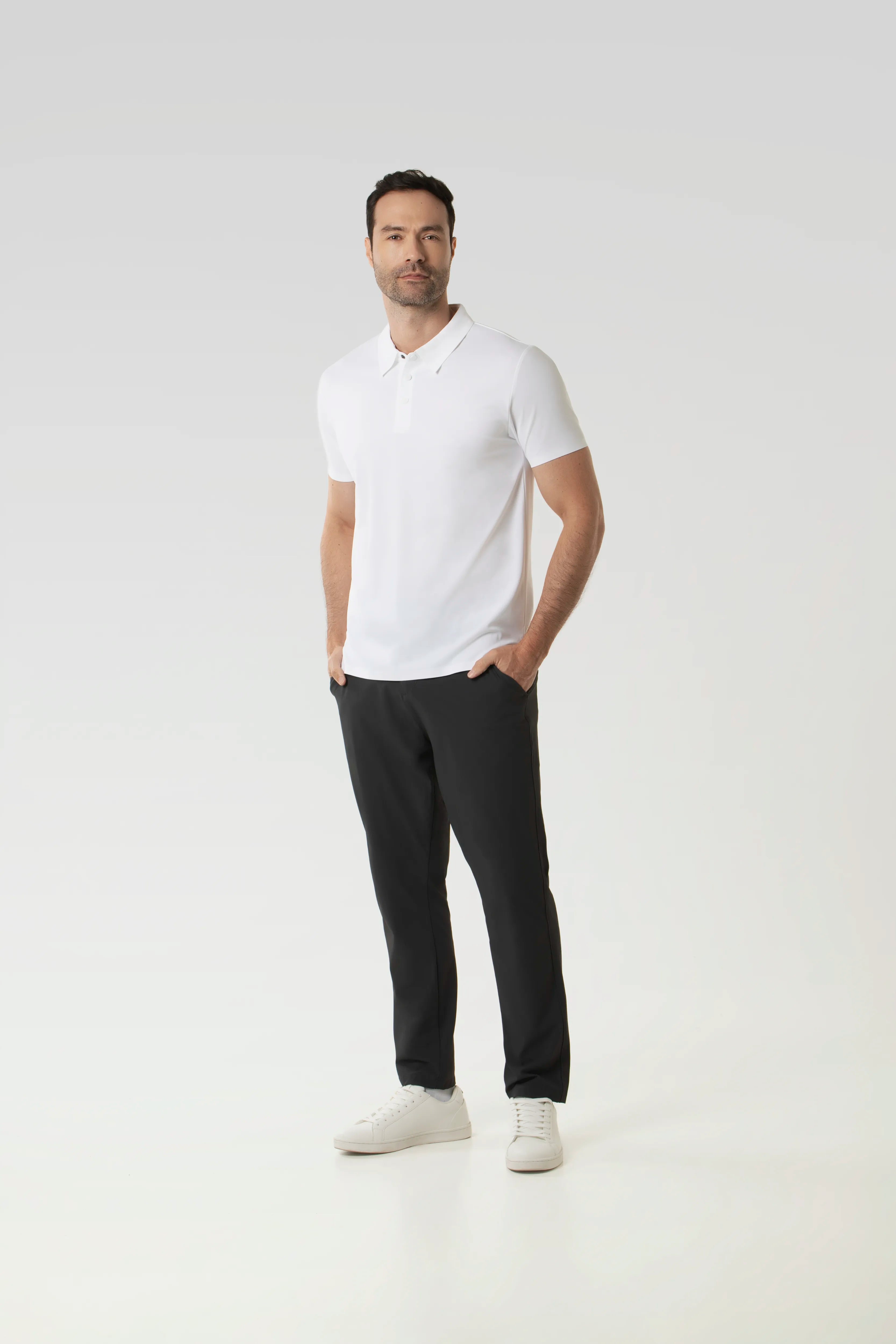 POLO MANGA CORTA COLOR IVORY