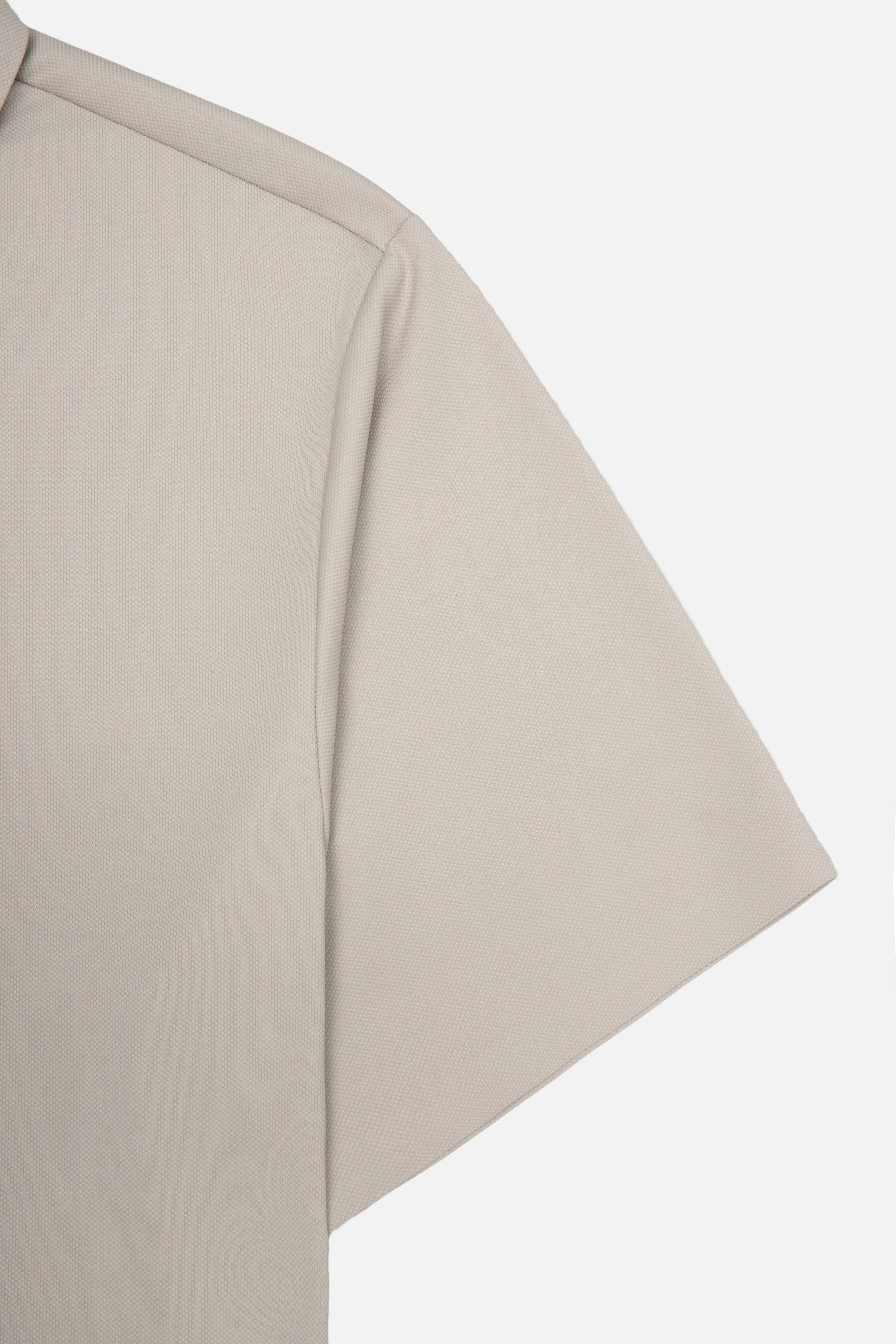 POLO MANGA CORTA COLOR WHITECAP GRAY