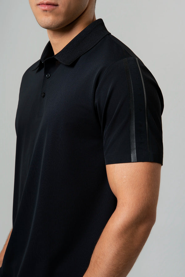 POLO MANGA CORTA COLOR NEGRO
