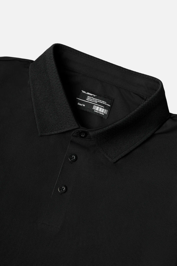 POLO MANGA CORTA COLOR NEGRO