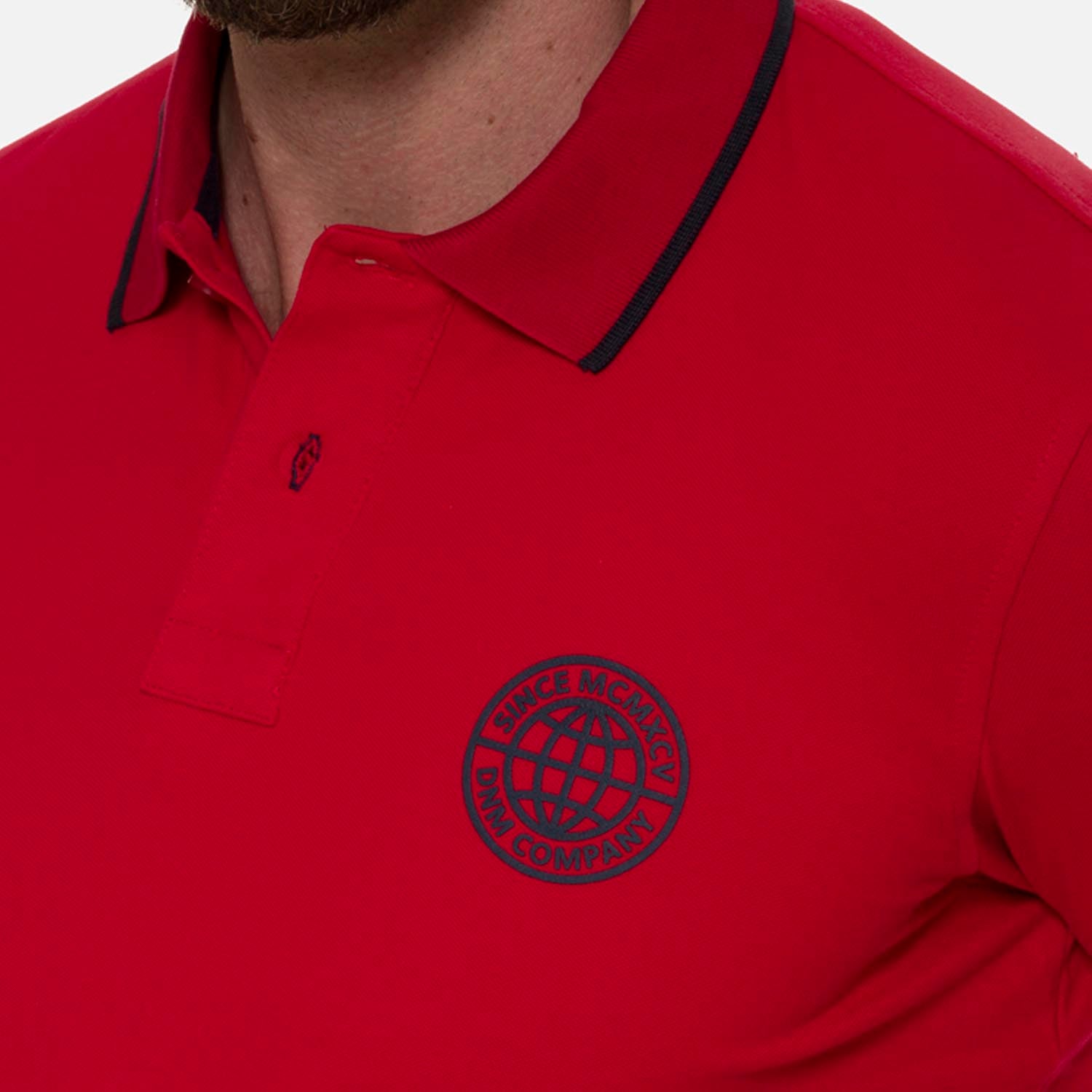 POLO MANGA CORTA COLOR ROJO