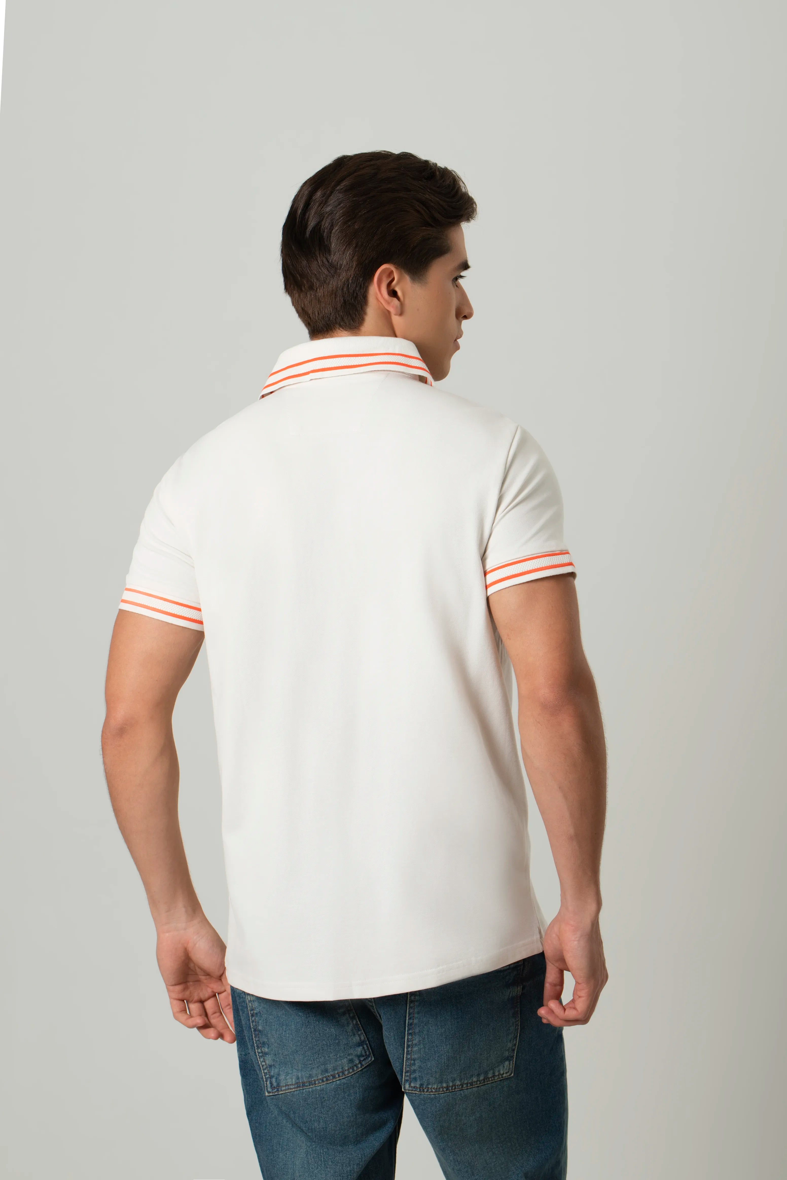 POLO MANGA CORTA COLOR IVORY