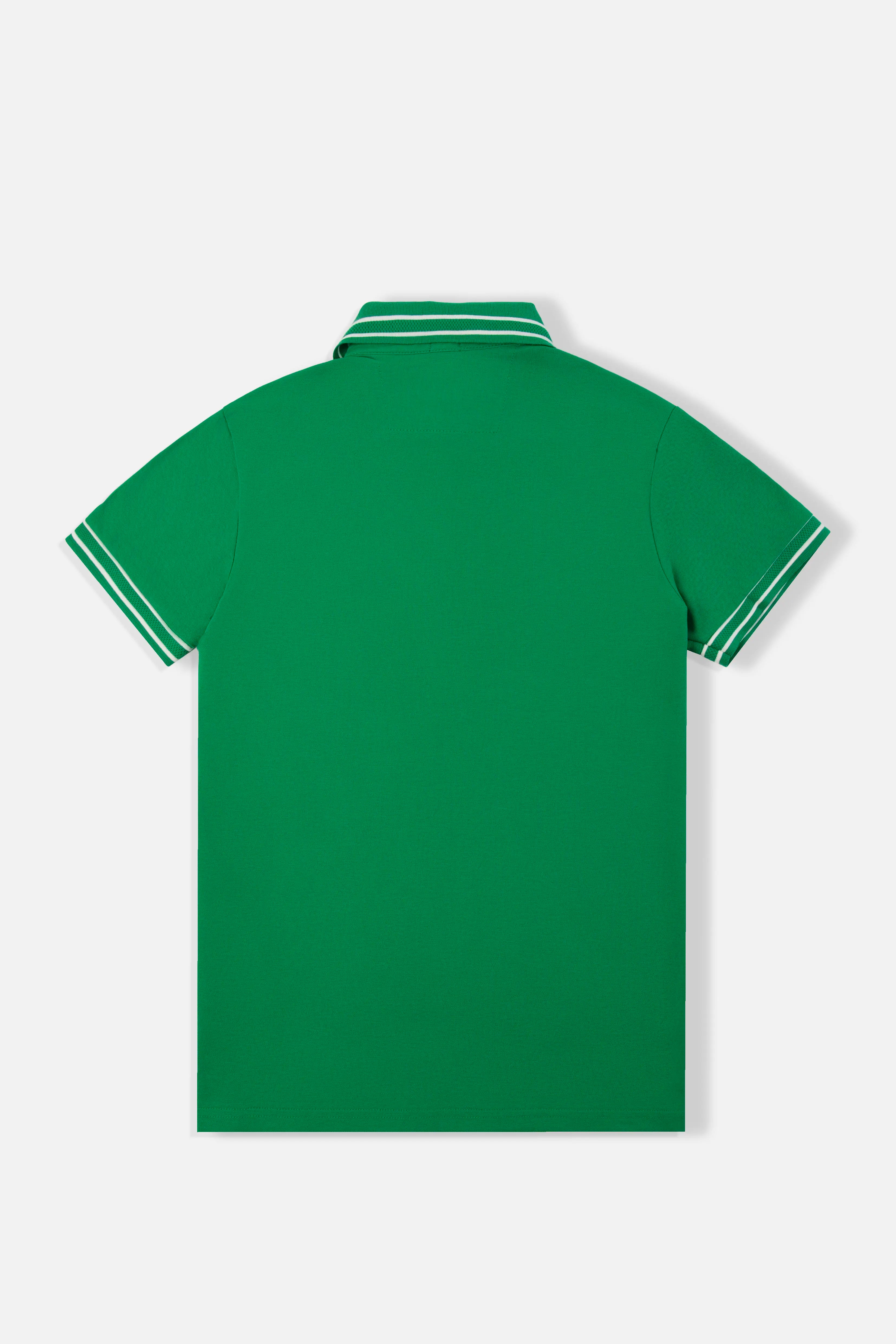 POLO MANGA CORTA COLOR VERDE VIBRANTE