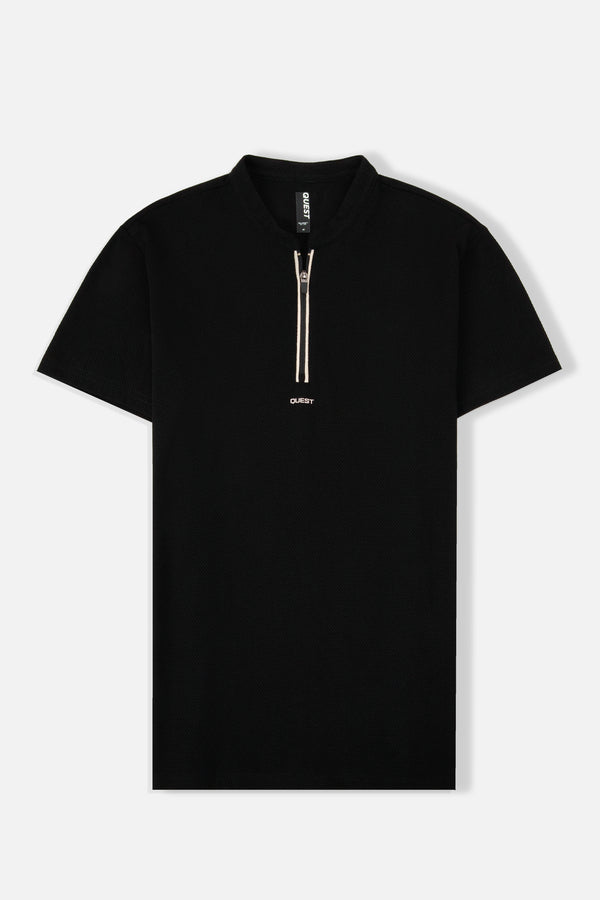 POLO MANGA LARGA COLOR NEGRO