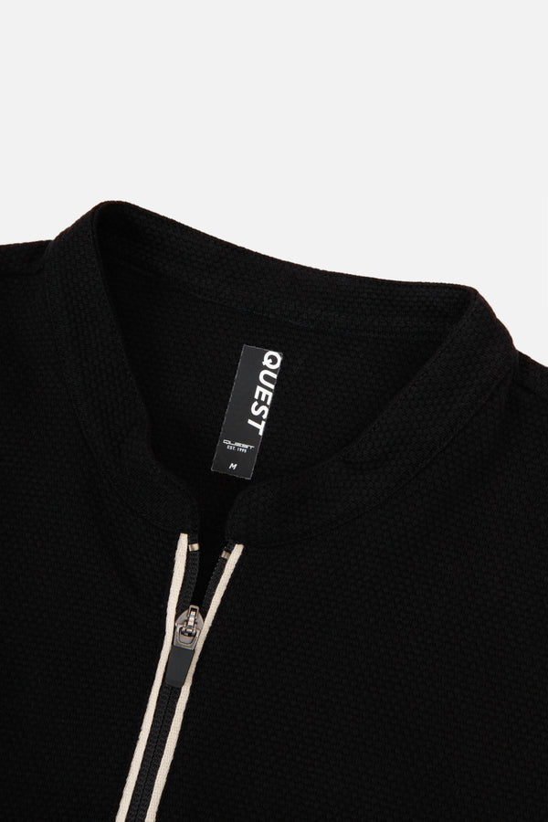 POLO MANGA LARGA COLOR NEGRO