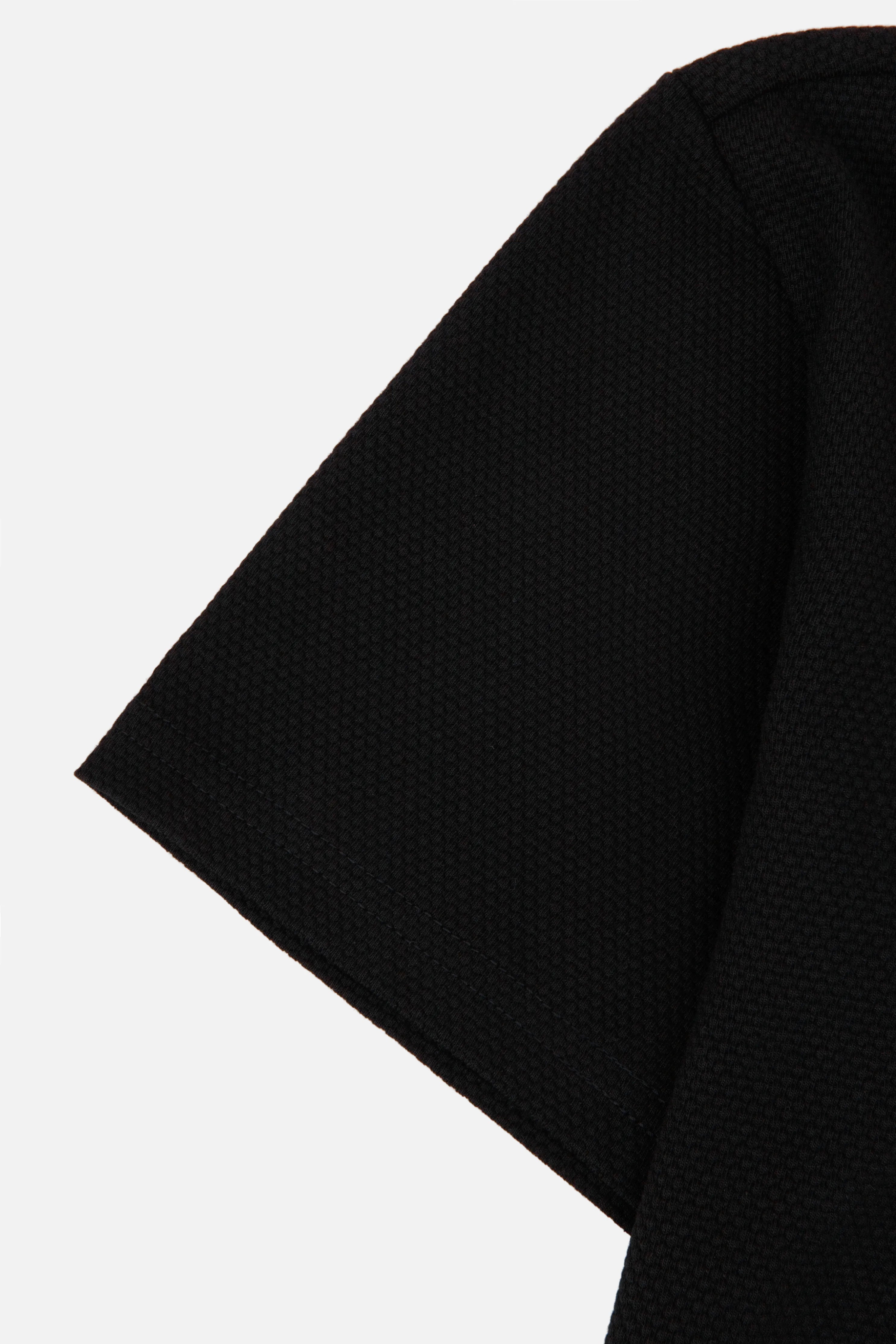 POLO MANGA LARGA COLOR NEGRO