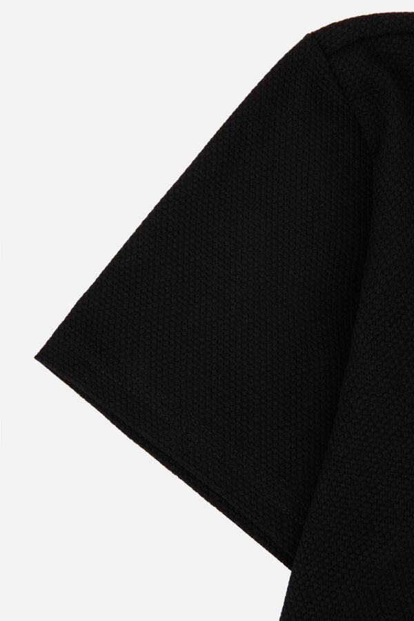 POLO MANGA LARGA COLOR NEGRO
