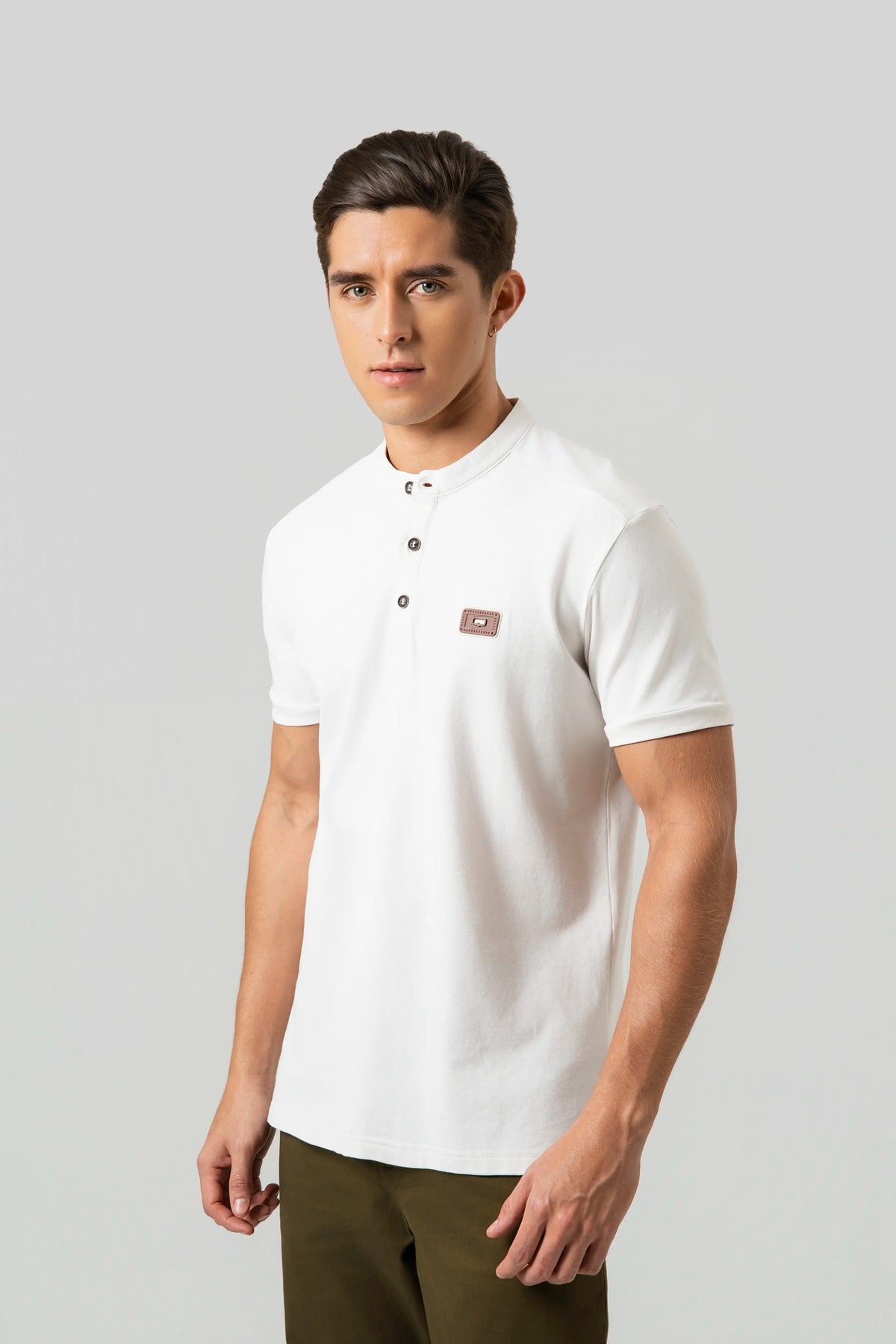 POLO MANGA CORTA COLOR IVORY