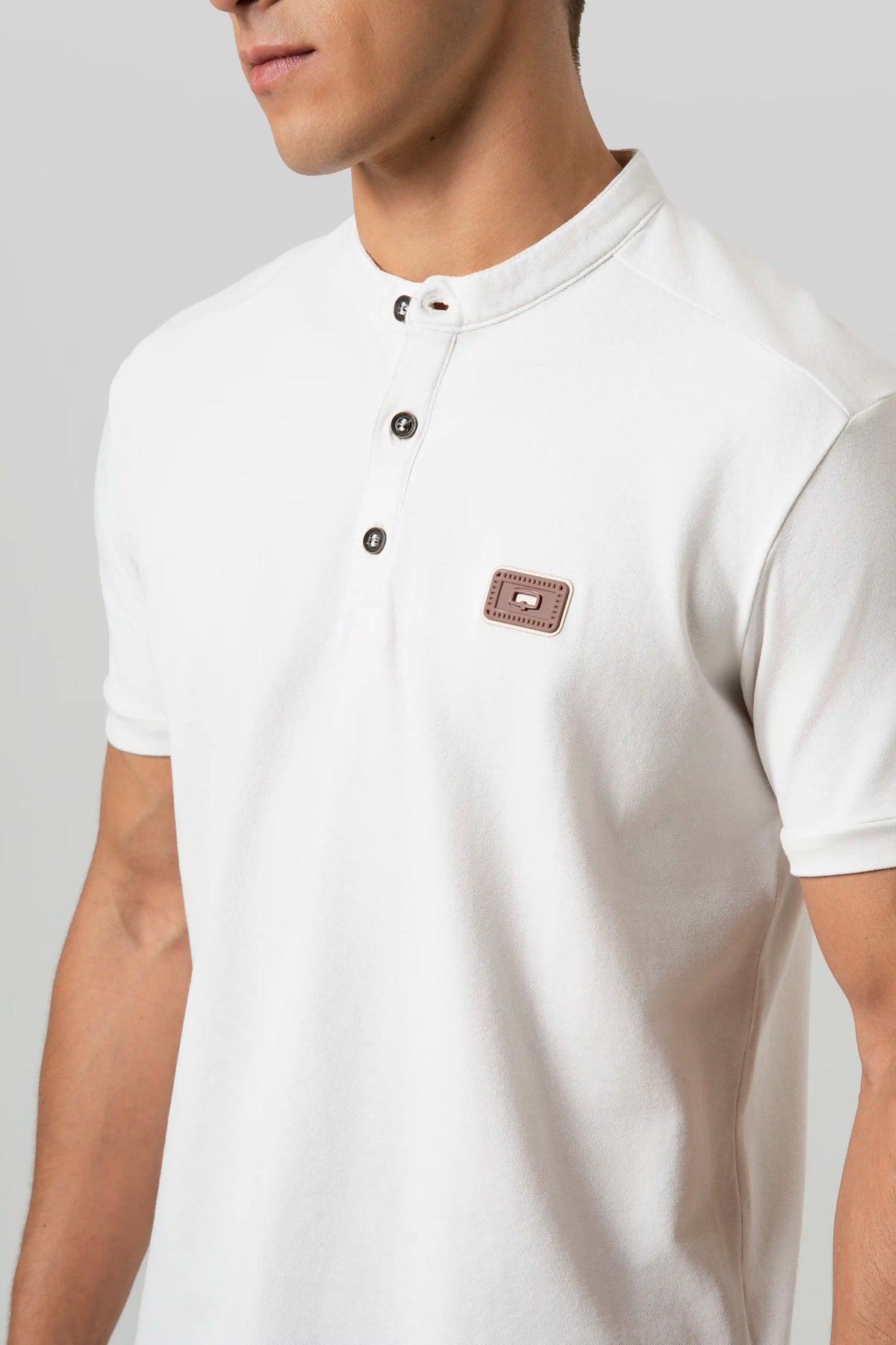 POLO MANGA CORTA COLOR IVORY