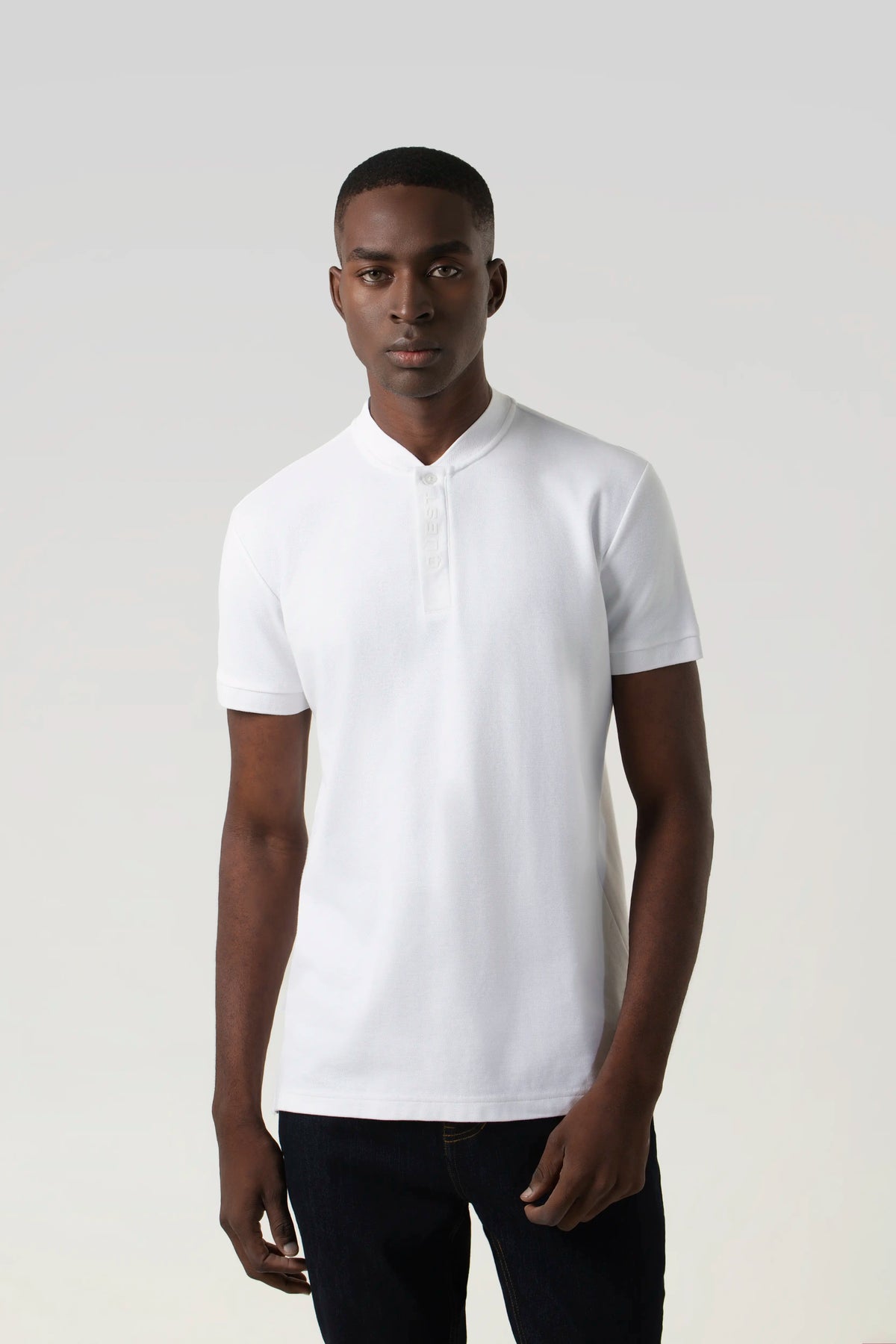 POLO MANGA CORTA COLOR BLANCO
