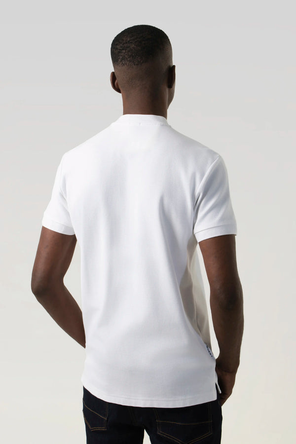 POLO MANGA CORTA COLOR BLANCO