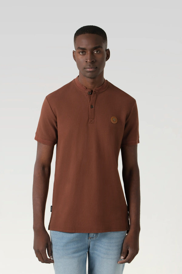 POLO MANGA CORTA COLOR BRUNETTE