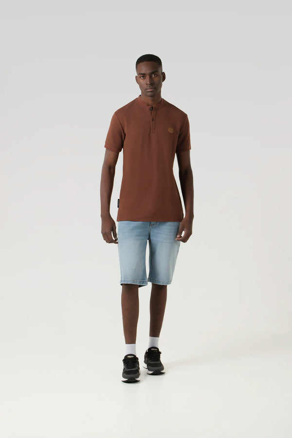POLO MANGA CORTA COLOR BRUNETTE