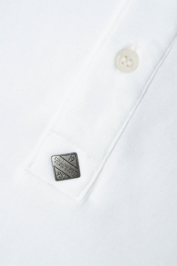 POLO MANGA CORTA COLOR BLANCO BLANCO