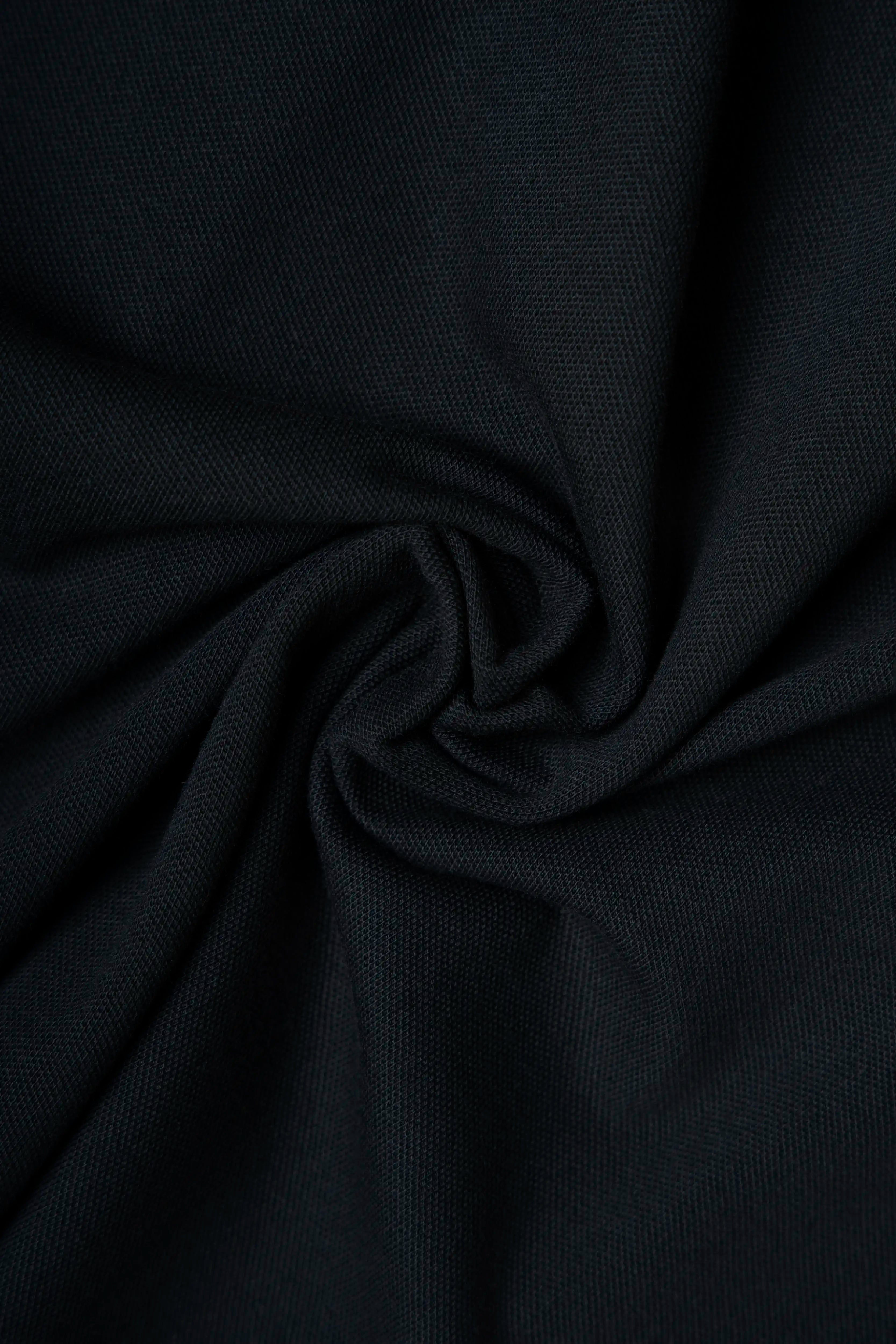 POLO MANGA CORTA COLOR NEGRO