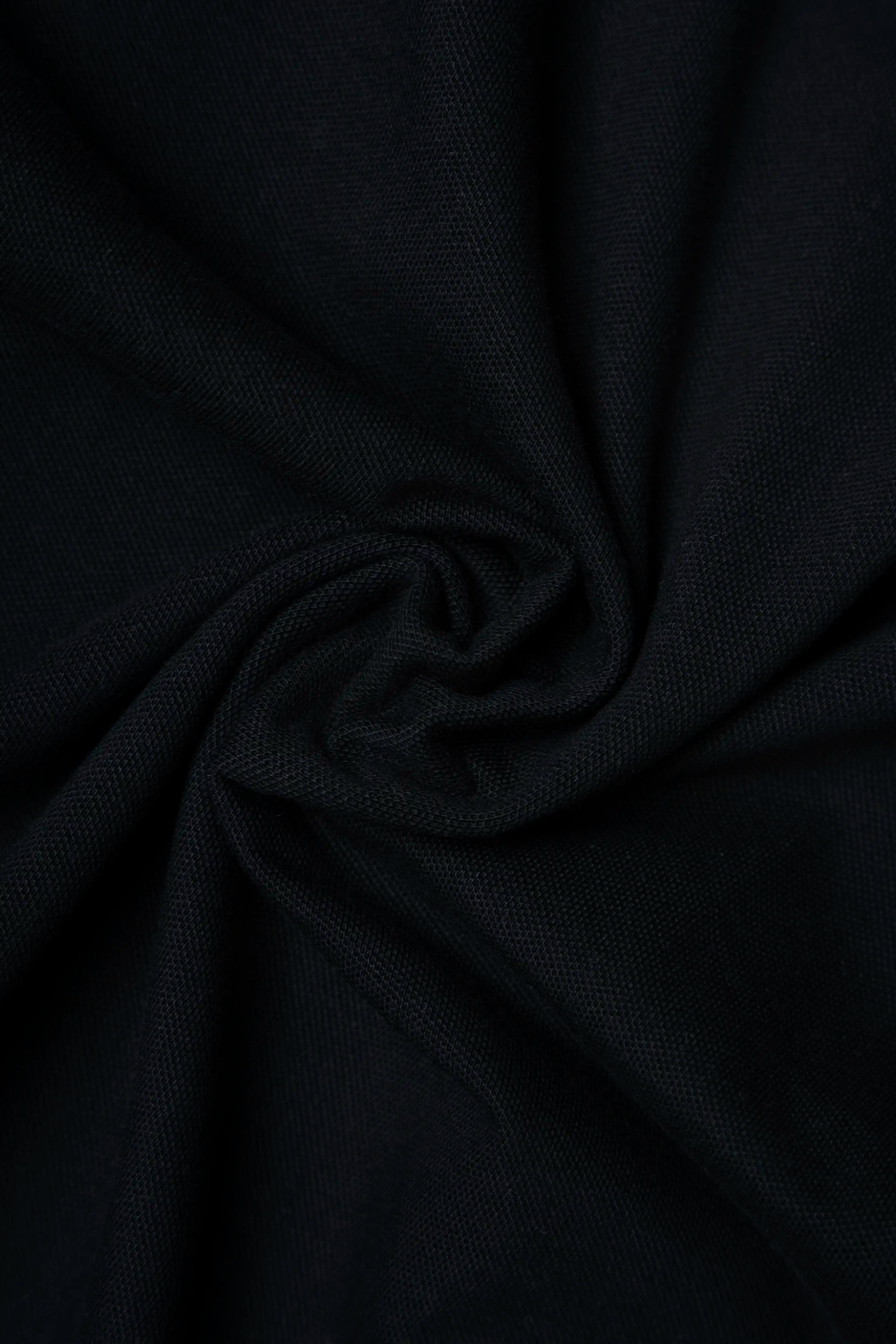 POLO MANGA CORTA COLOR NEGRO