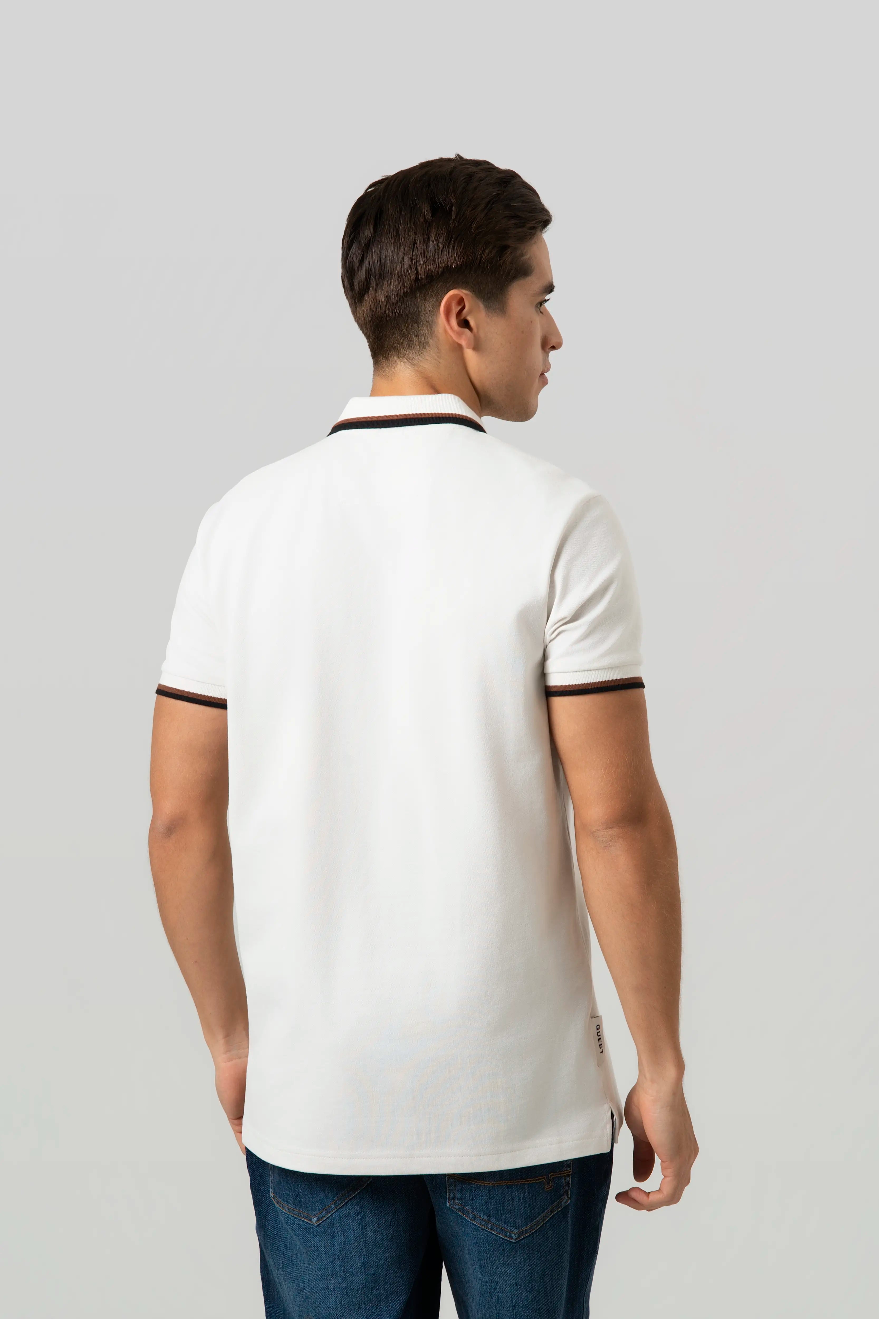 POLO MANGA CORTA COLOR IVORY