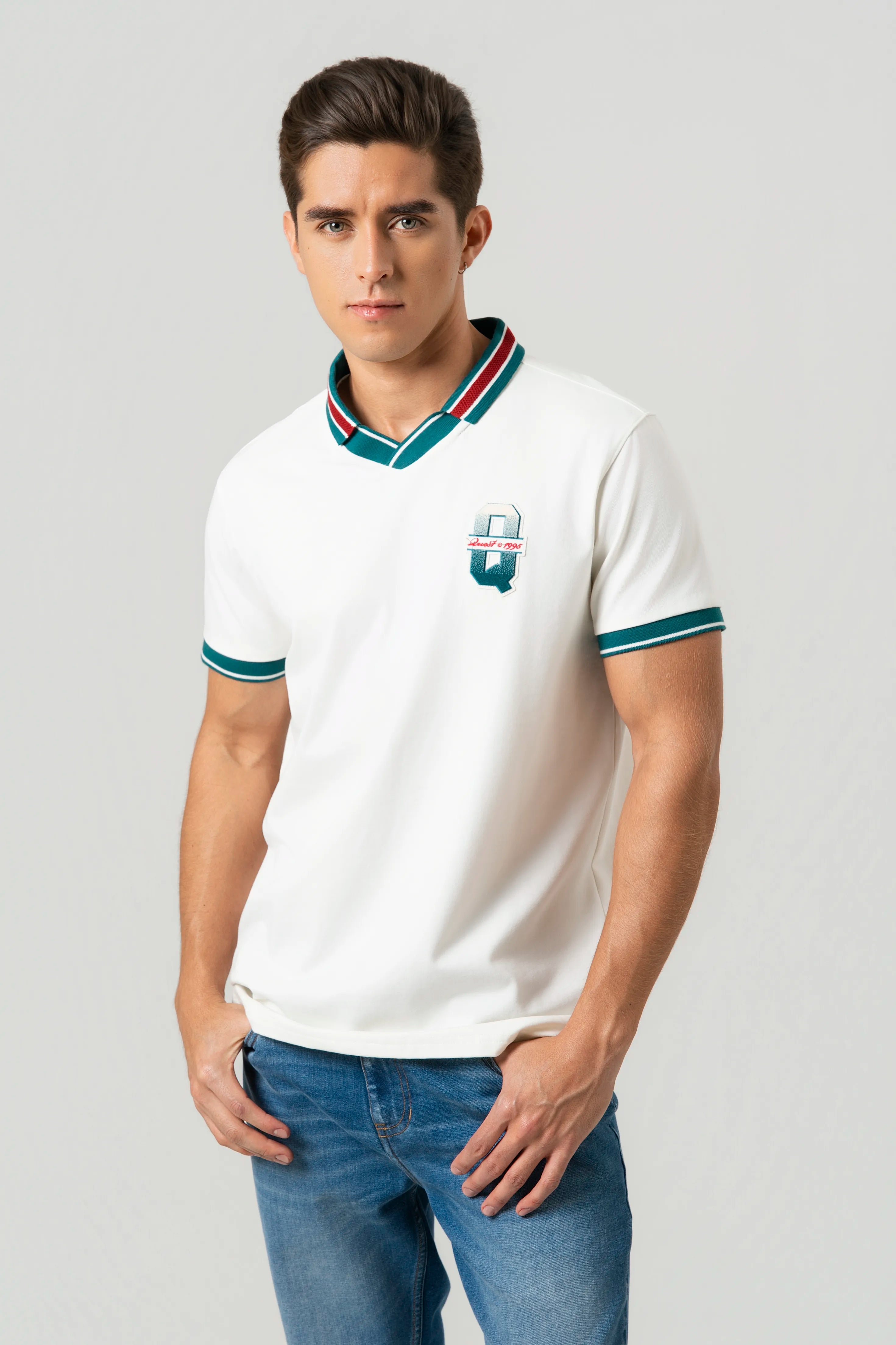 POLO MANGA CORTA COLOR IVORY