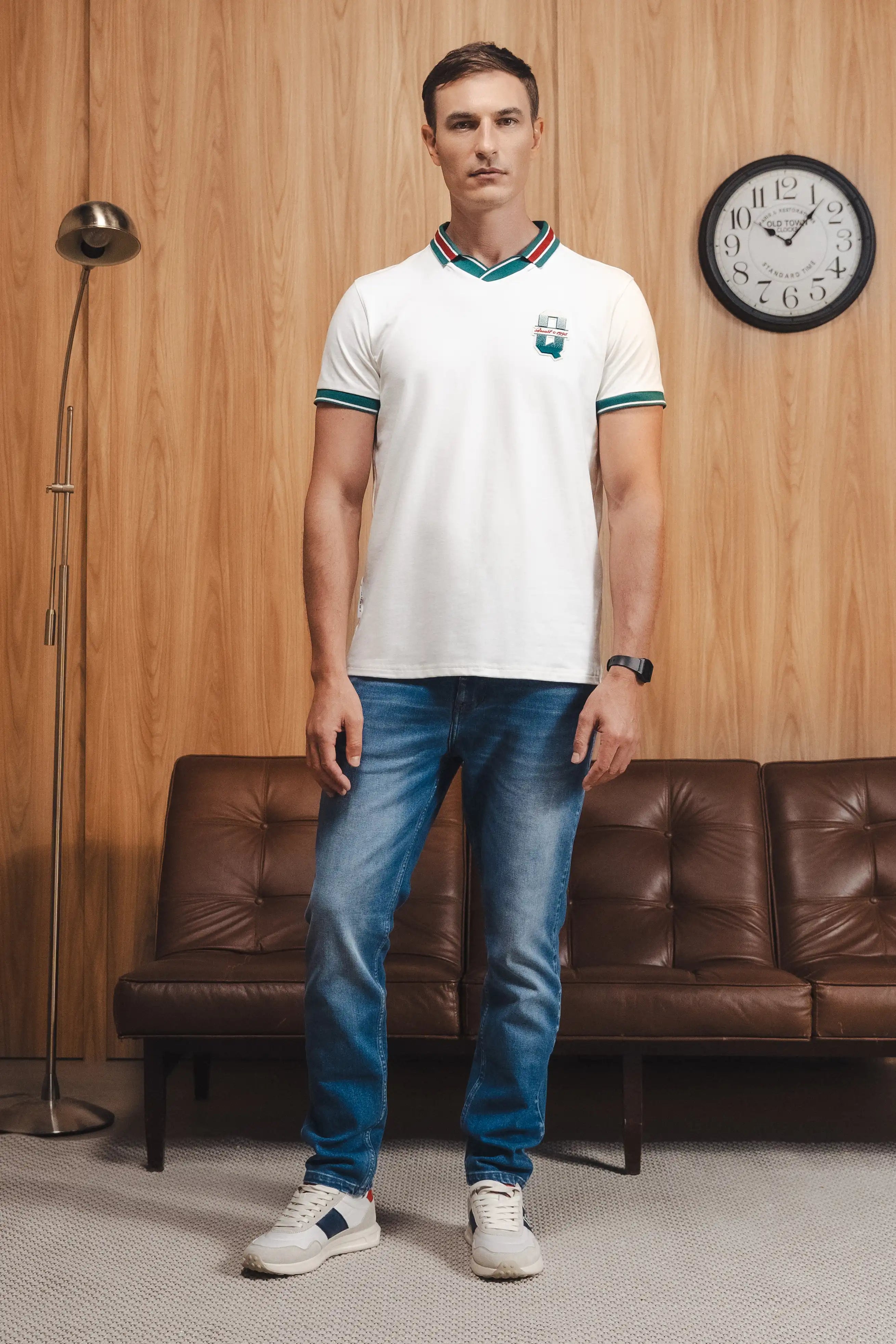 POLO MANGA CORTA COLOR IVORY