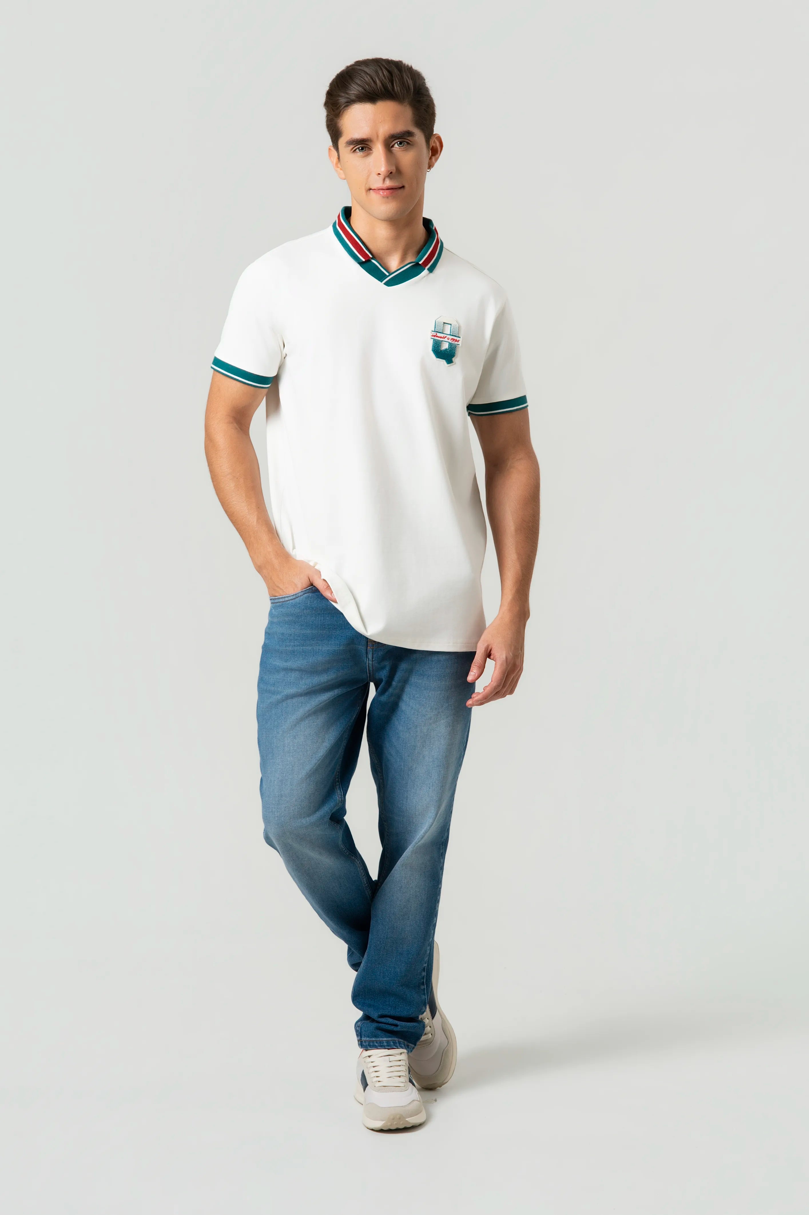 POLO MANGA CORTA COLOR IVORY