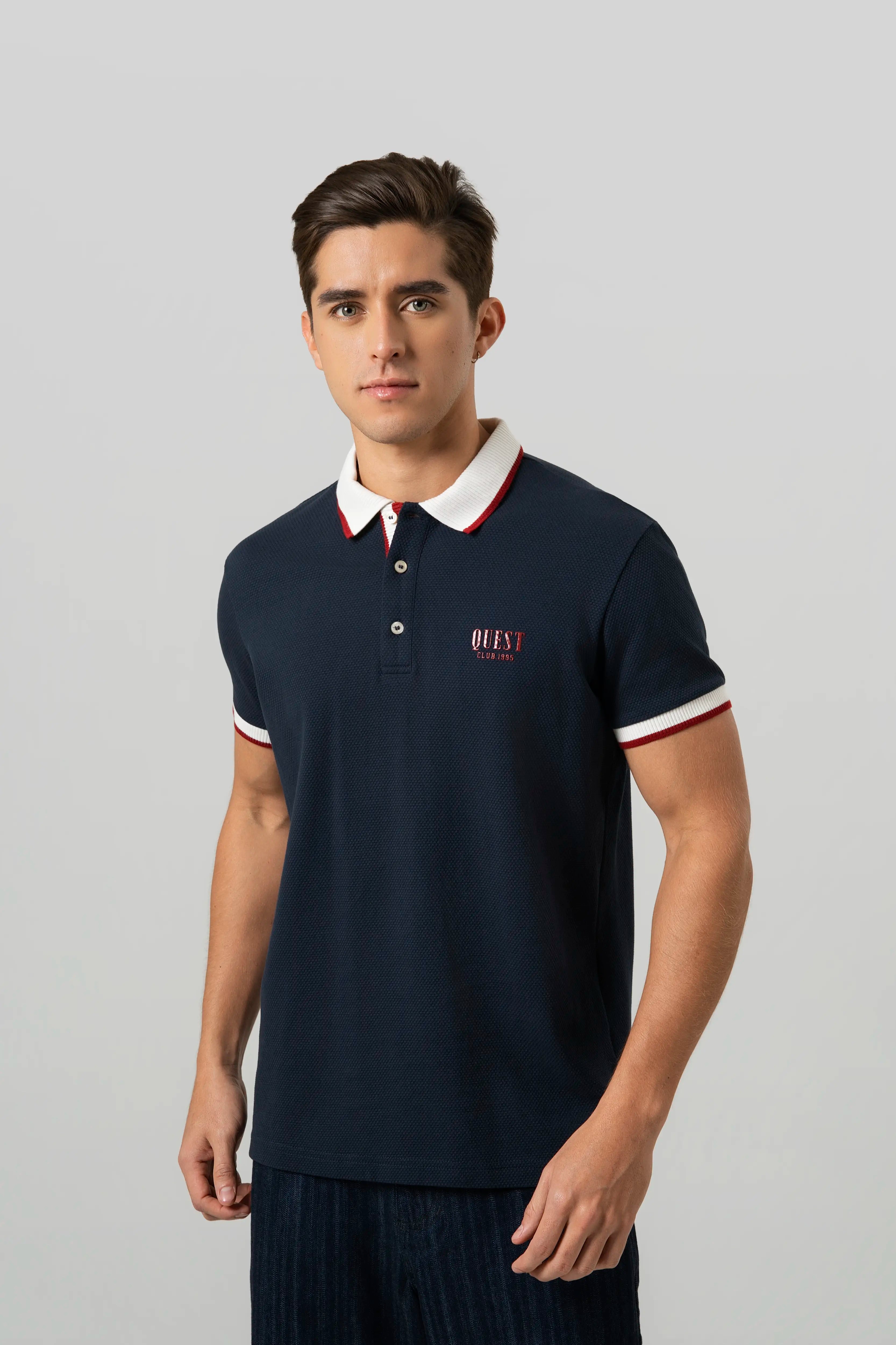POLO MANGA CORTA COLOR AZUL OSCURO