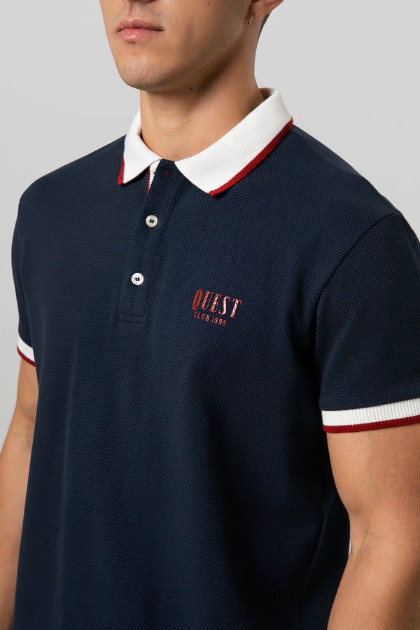 POLO MANGA CORTA COLOR AZUL OSCURO
