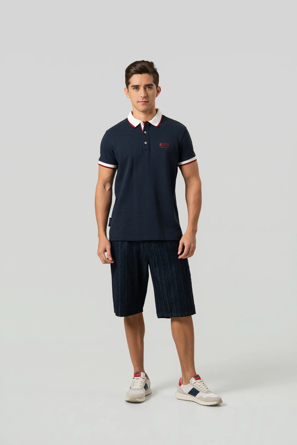 POLO MANGA CORTA COLOR AZUL OSCURO