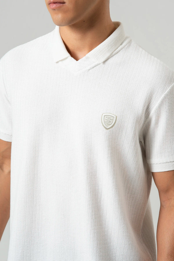 POLO MANGA CORTA COLOR IVORY