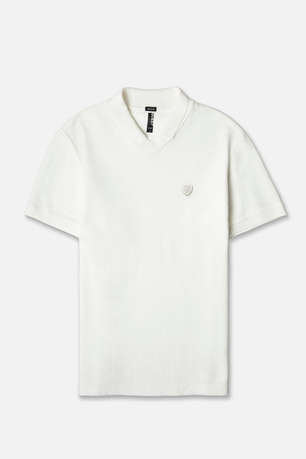 POLO MANGA CORTA COLOR IVORY